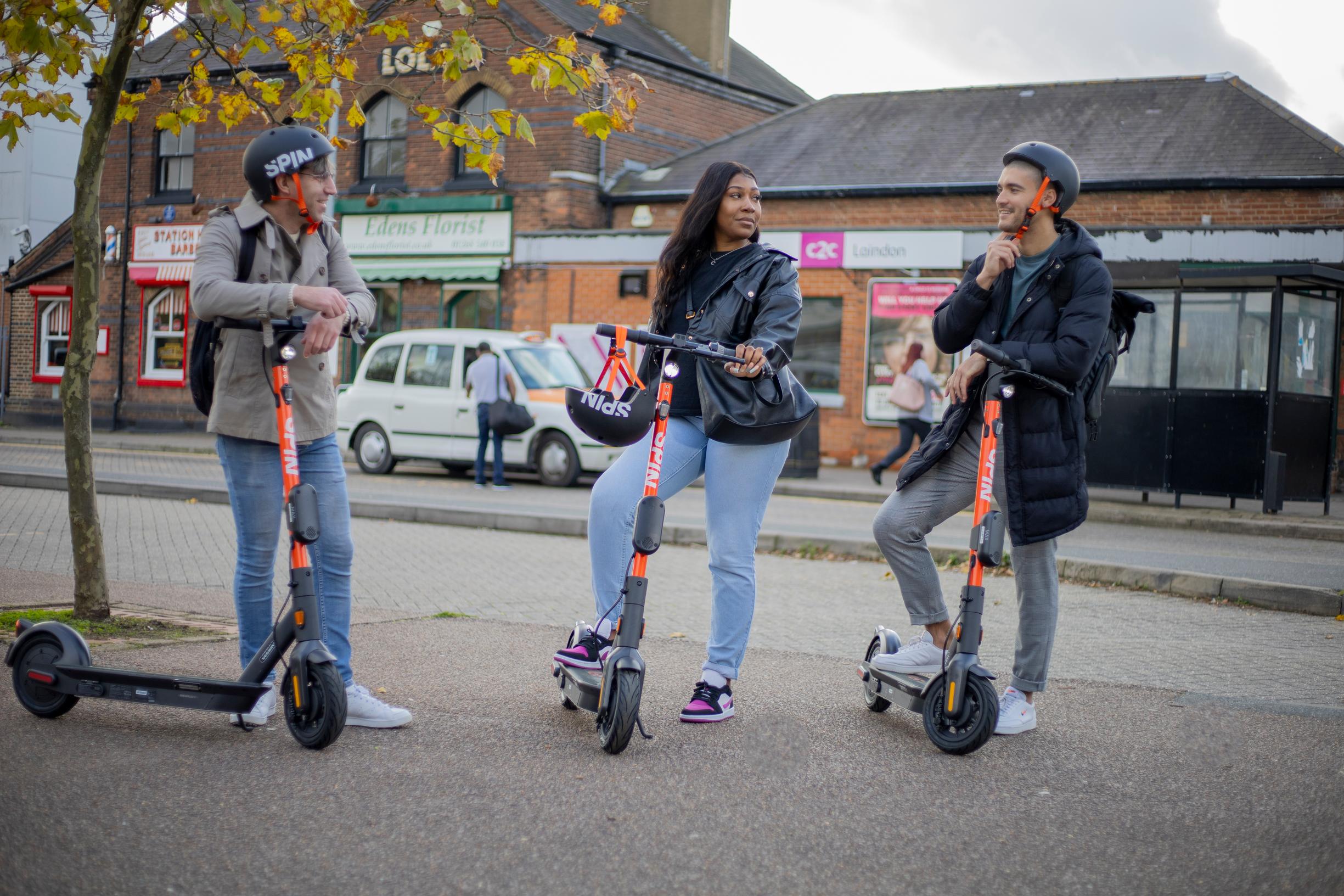 Fifty e-scooters are available for hire in Basildon, Essex