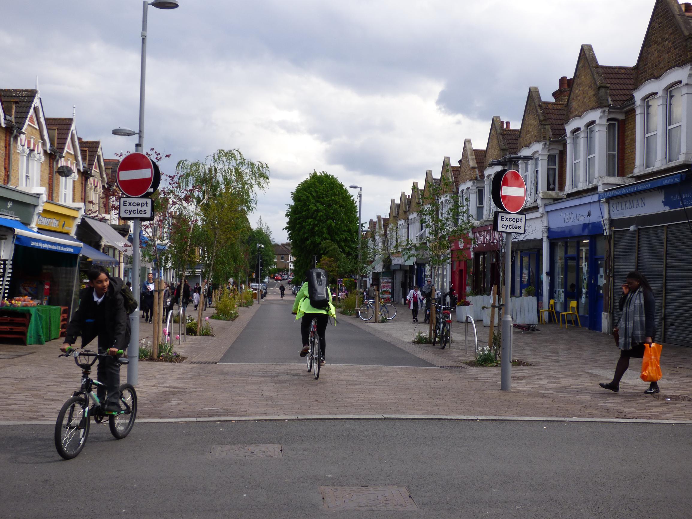 The Francis Road mini-Holland scheme in Leyton, Waltham Forest