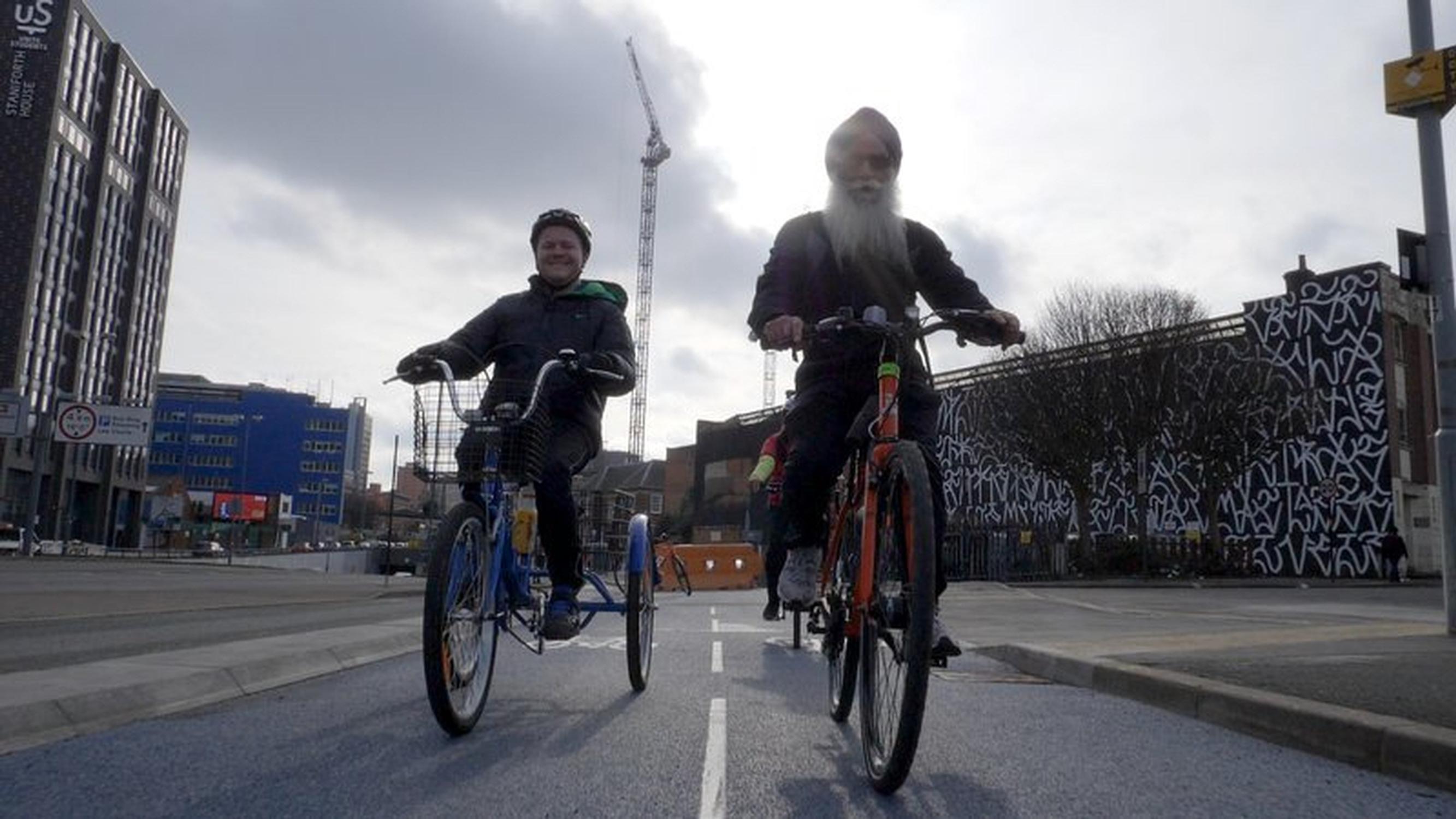 New cycle lanes, such as this one in Birmingham, are not adding to emergency response times, suggests FOI responses from ambulance trusts