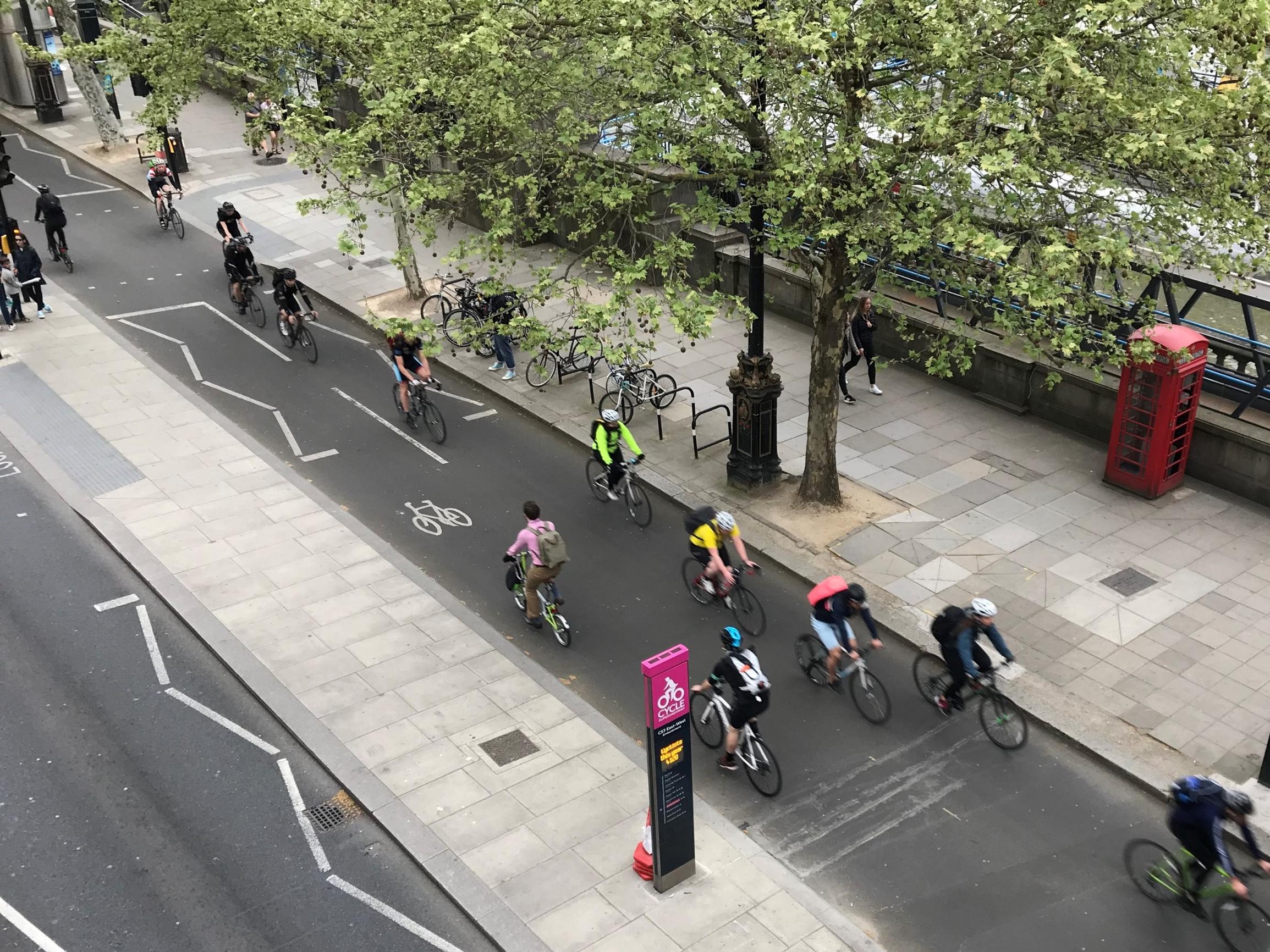 London built this cycle track and loads of people on bikes came. But sometimes it’s empty