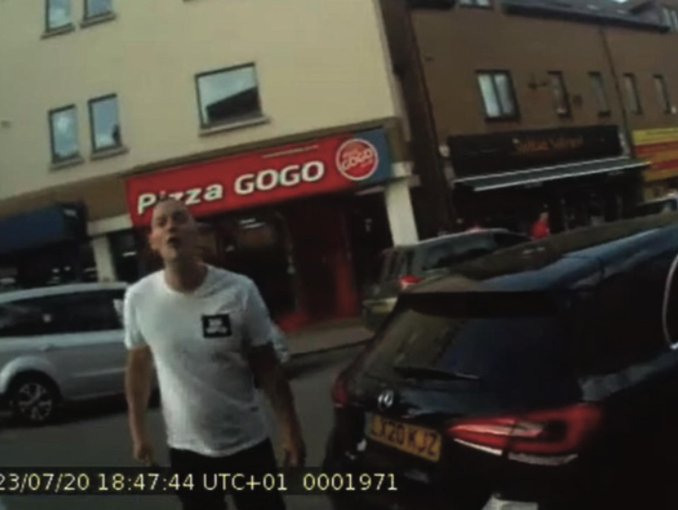 Grahame Swinbourne was caught on camera (Gravesham Borough Council)