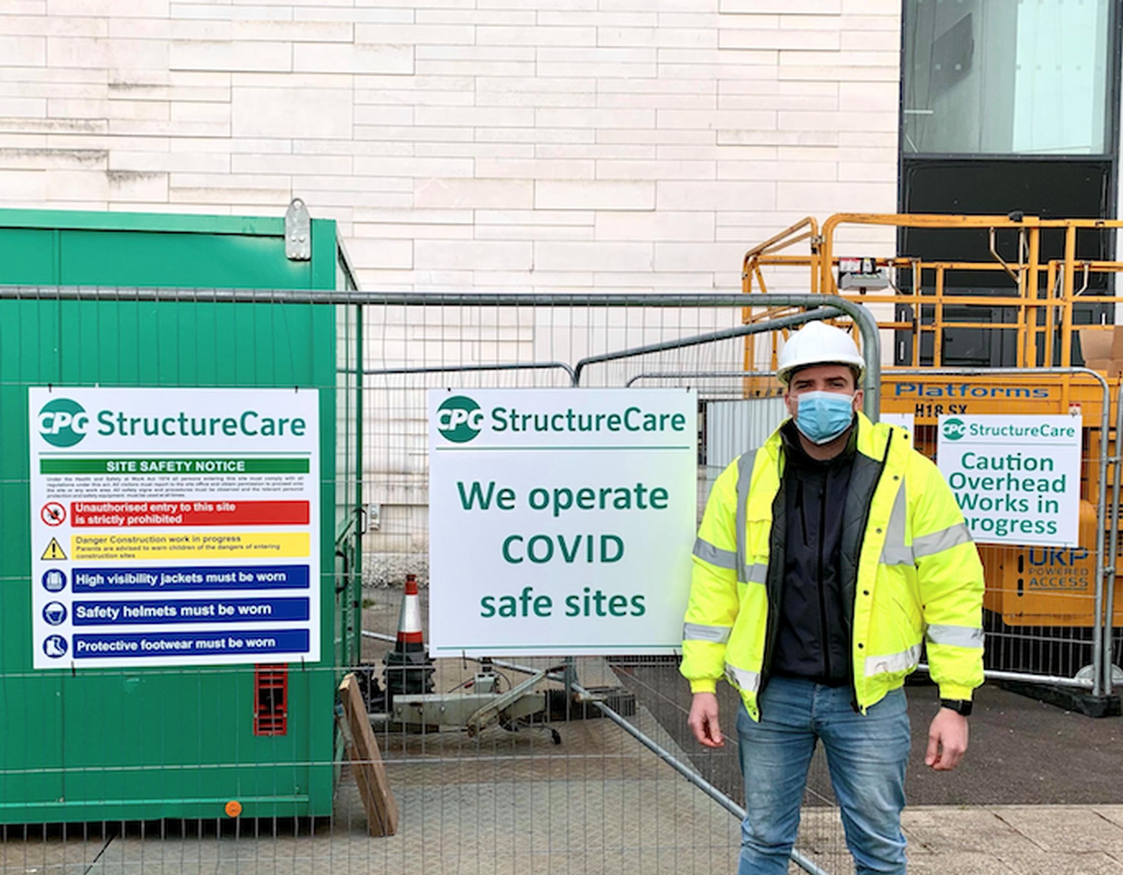 Ryan Williams visits  COVID-secure StructureCare site