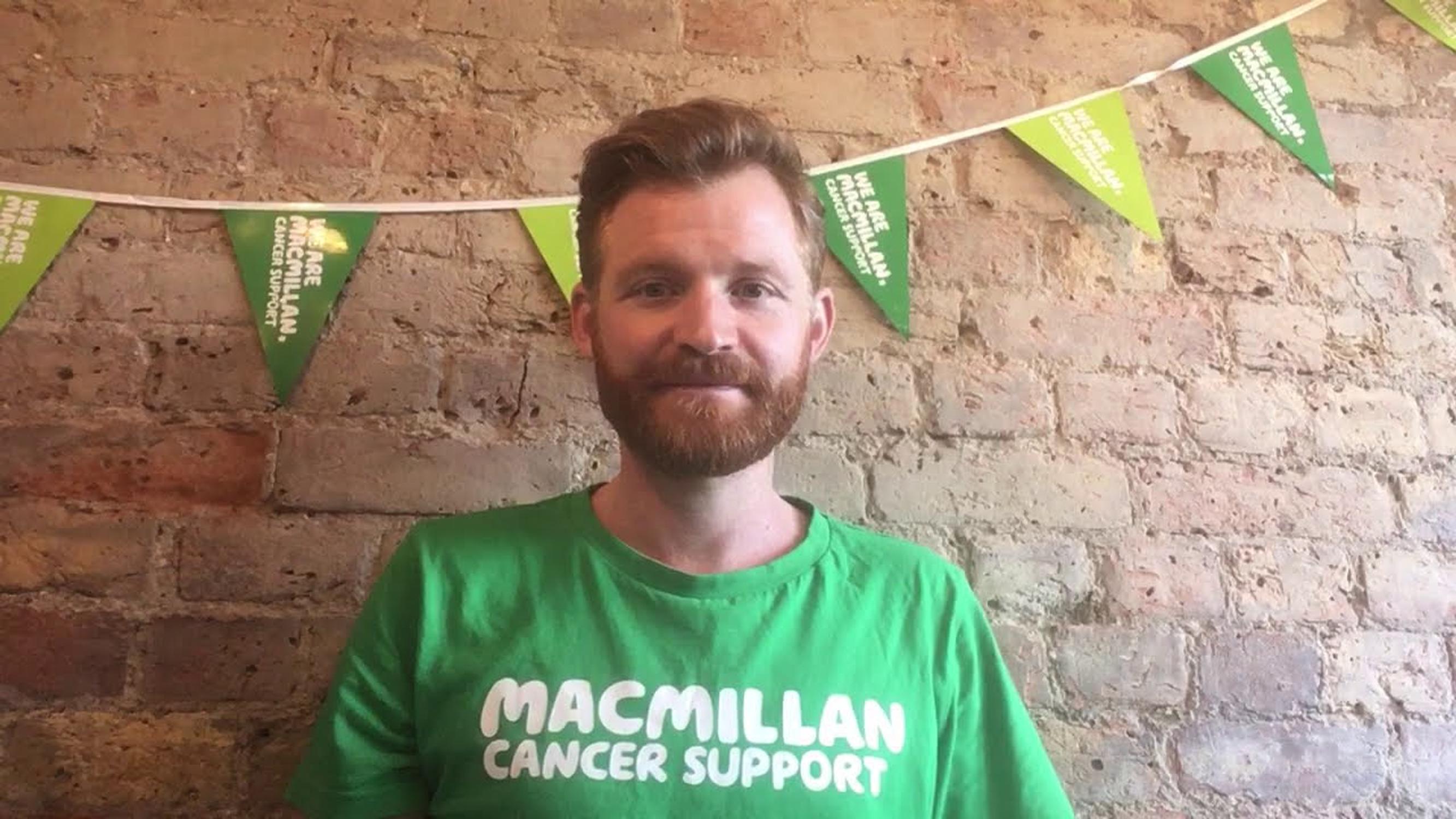 Macmillan fundraising manager Owain Rees