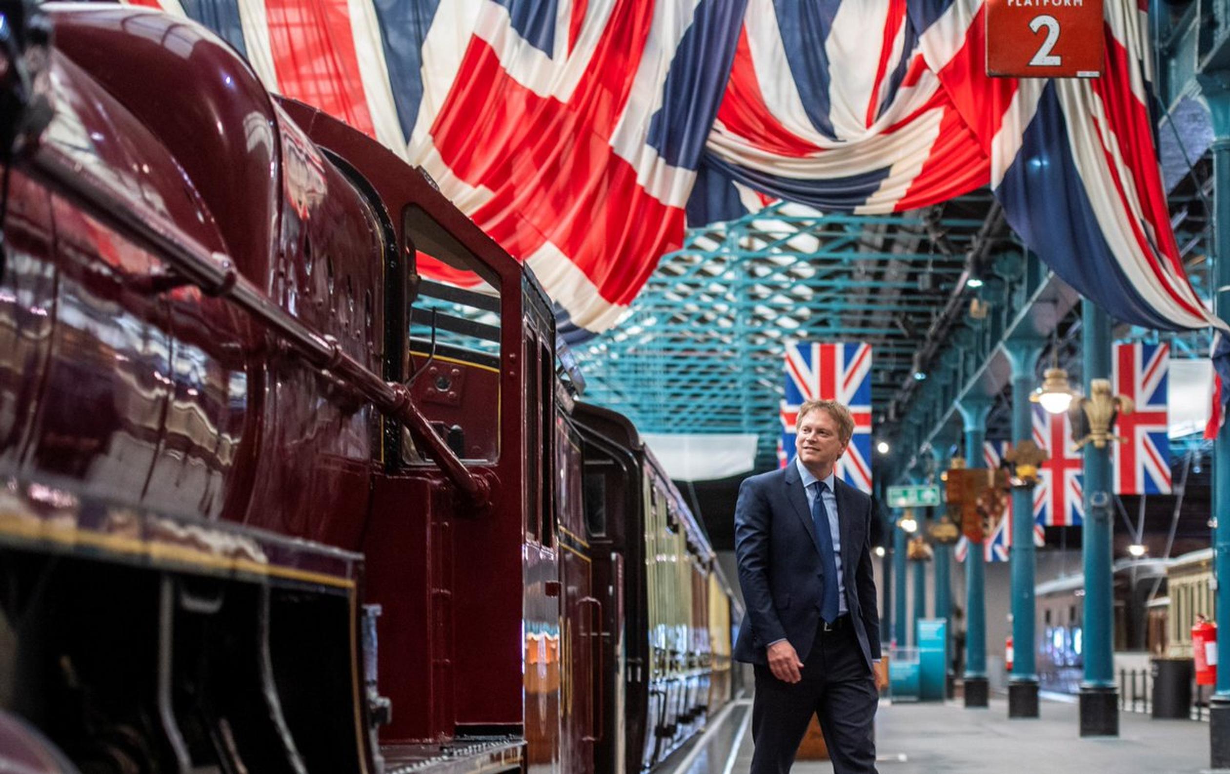 Transport Secretary Grant Shapps announced the creation of Great British Railways at the National Railway Museum