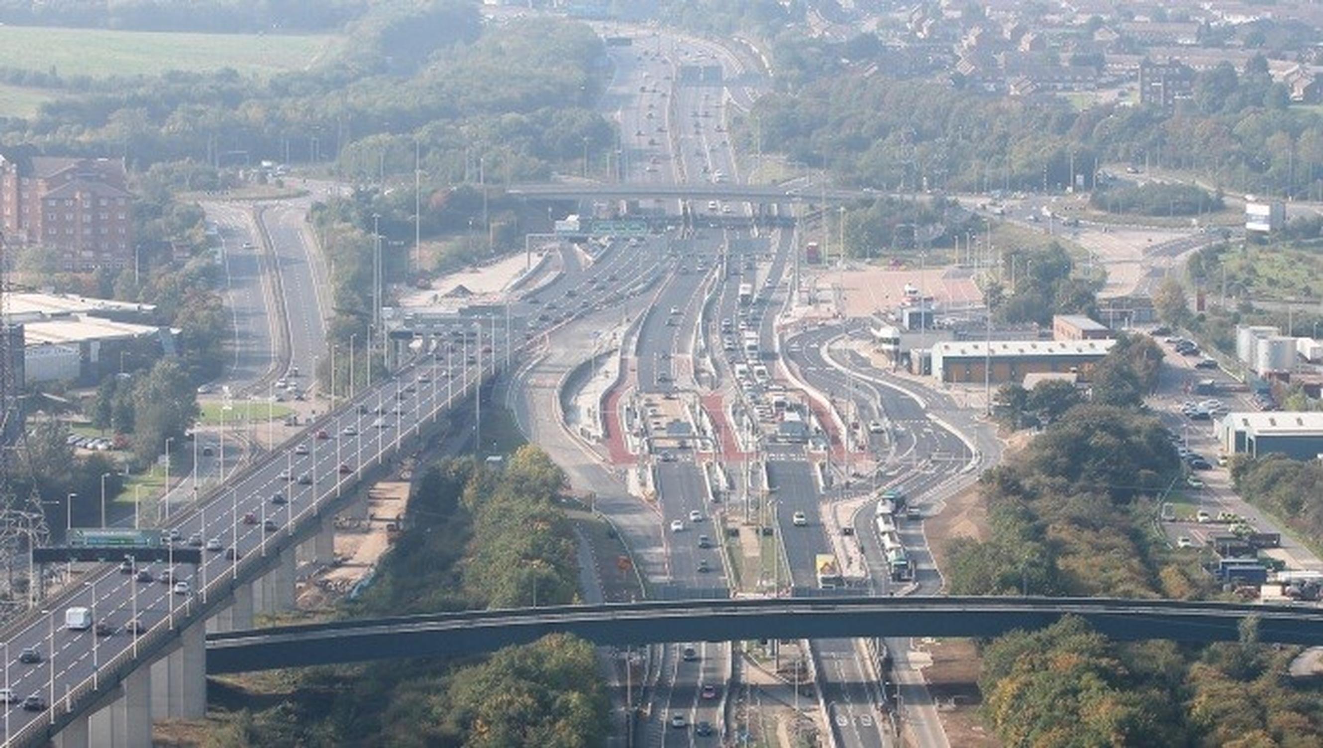 After the introduction of free-flow charging at the Dartford Crossing