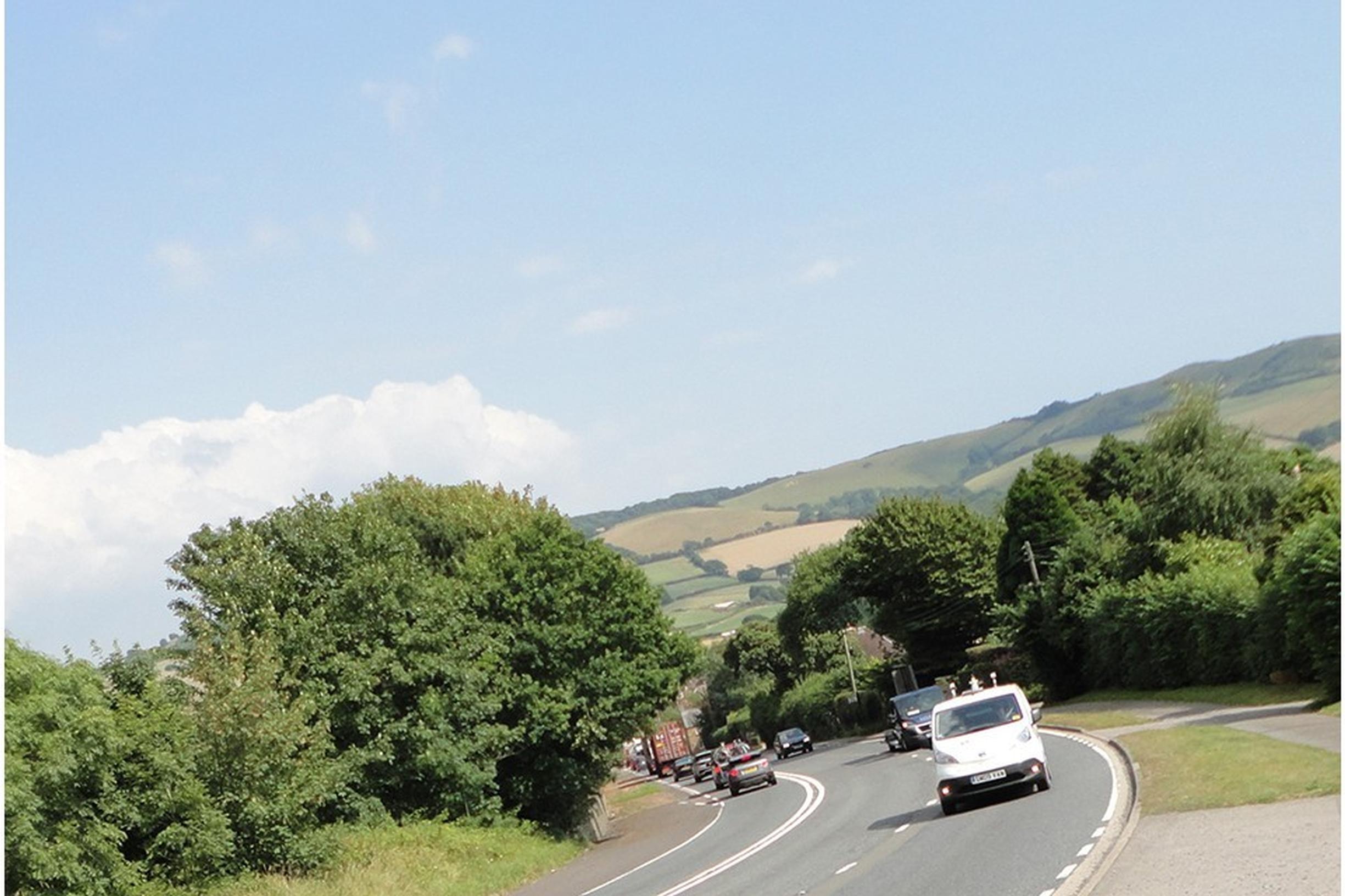 The emissions monitoring vehicle employed by Highways England on the A35 at Chideock Hill