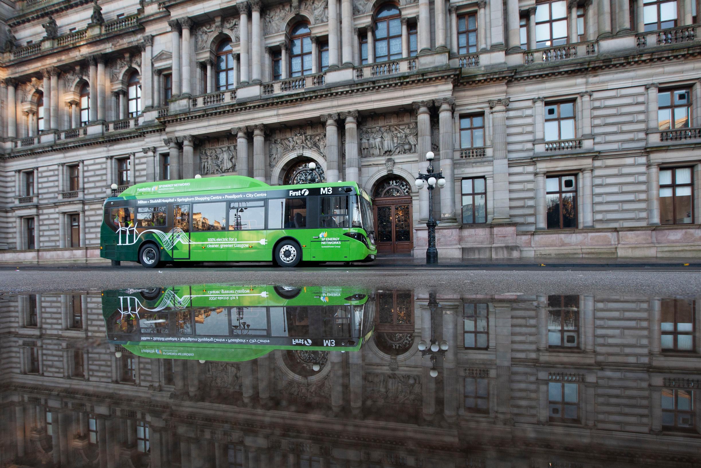 First Bus, which has been trialling two fully electric buses in Glasgow