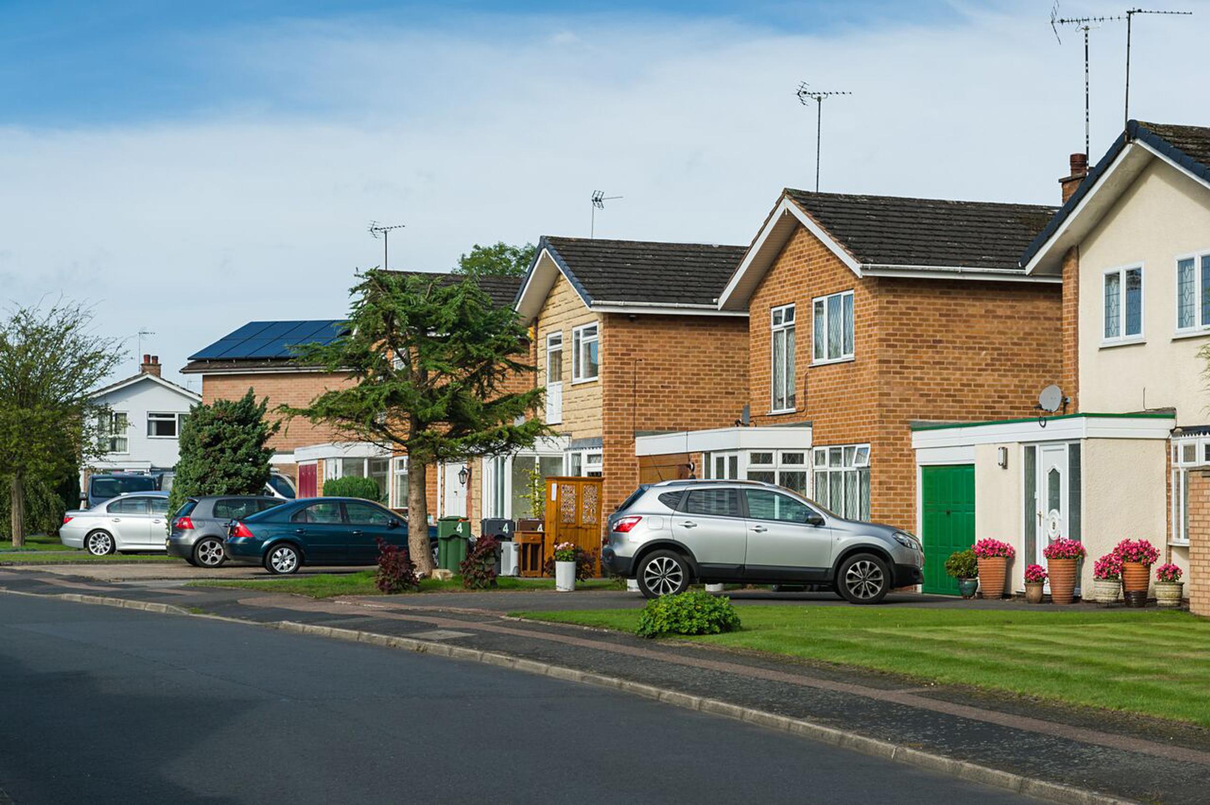 73% of cars and vans in England are parked off-street when drivers are at home