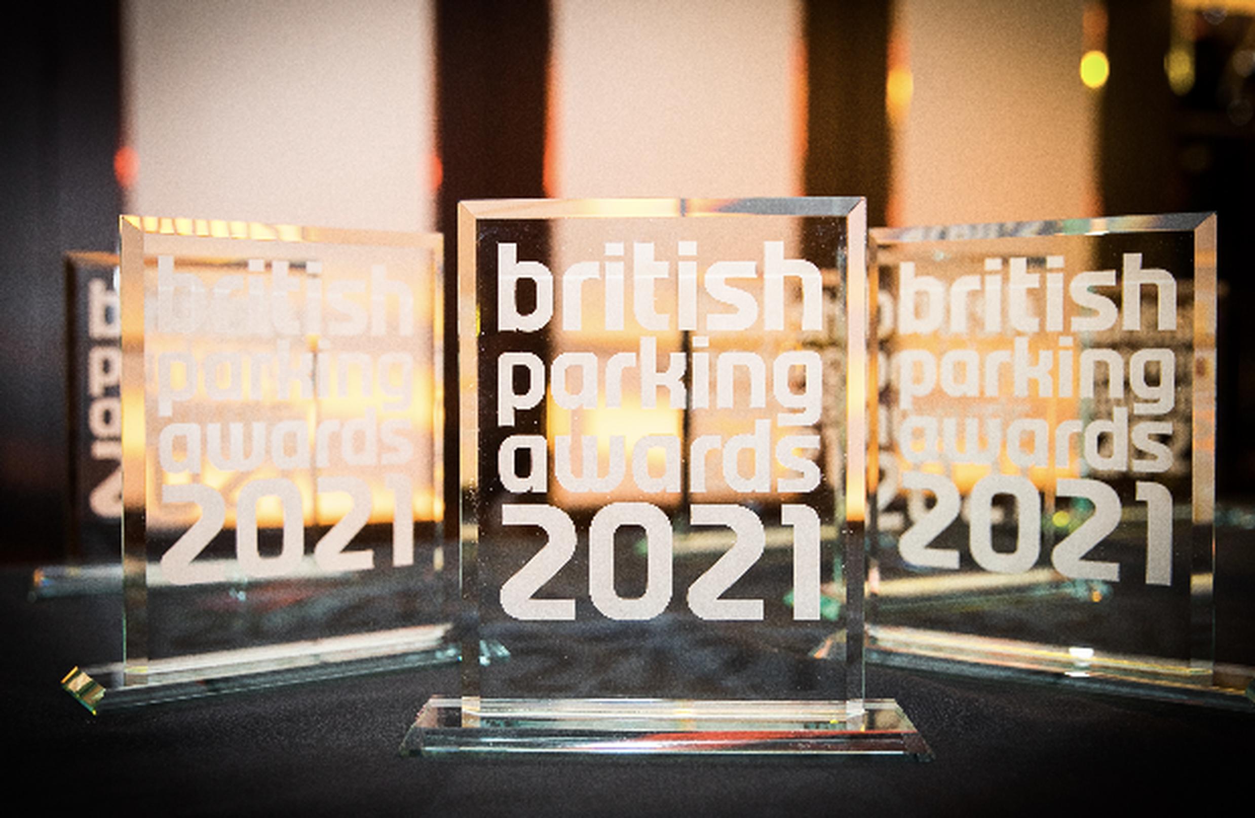 The British Parking Awards 2021 trophy