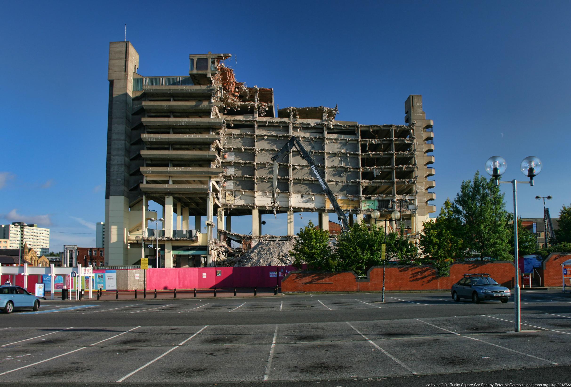 The Trinity Centre being demolished (Peter McDermott/Geograph)