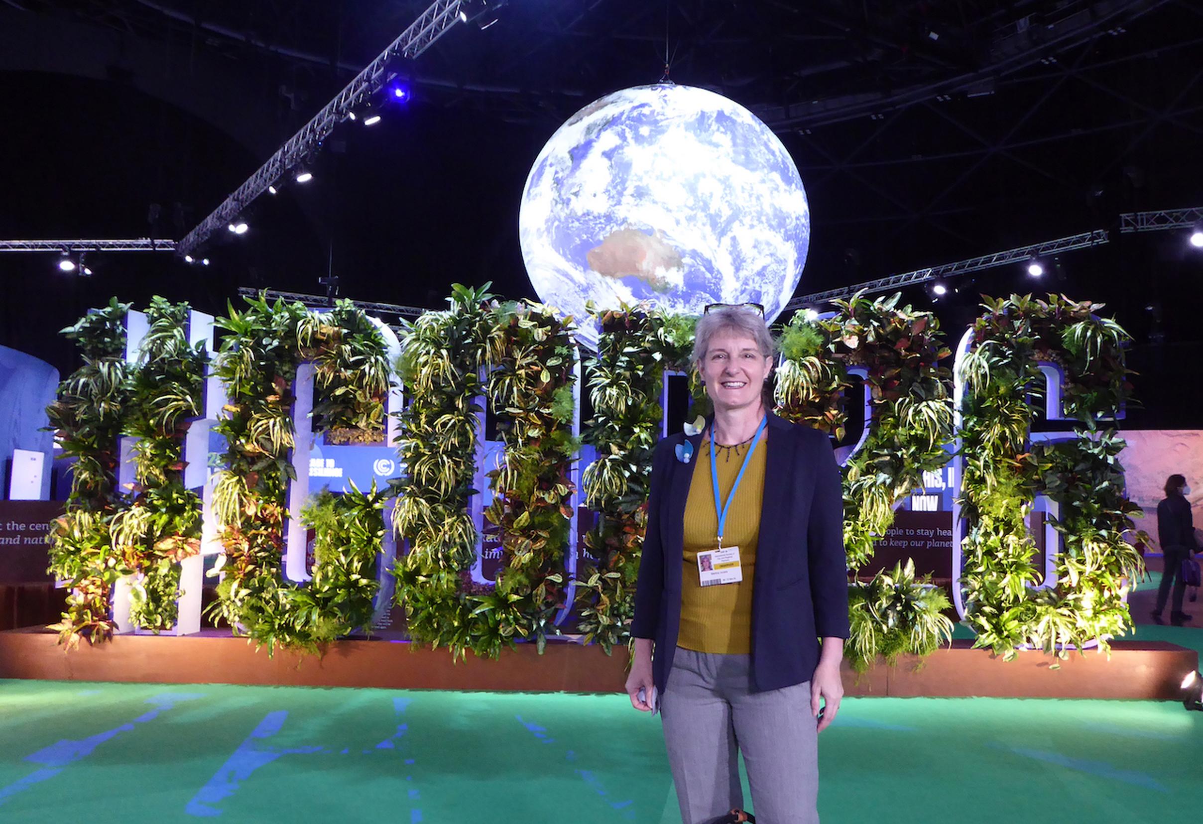 Martina Juvara at the UN Climate Change Conference (COP26) in Glasgow