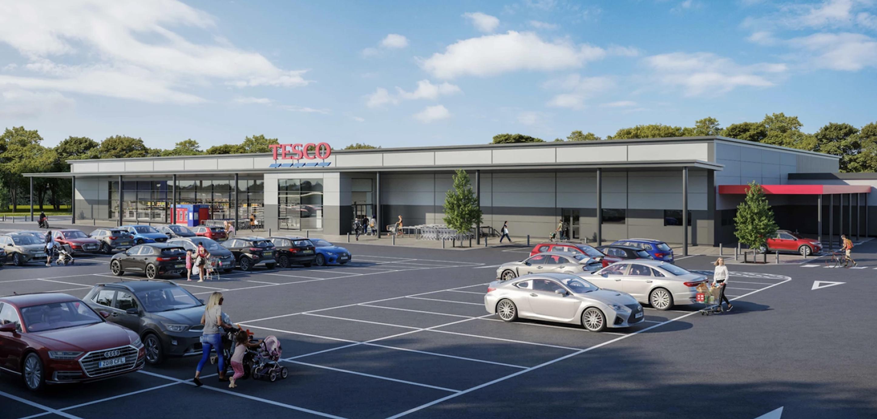 The planned Tesco store