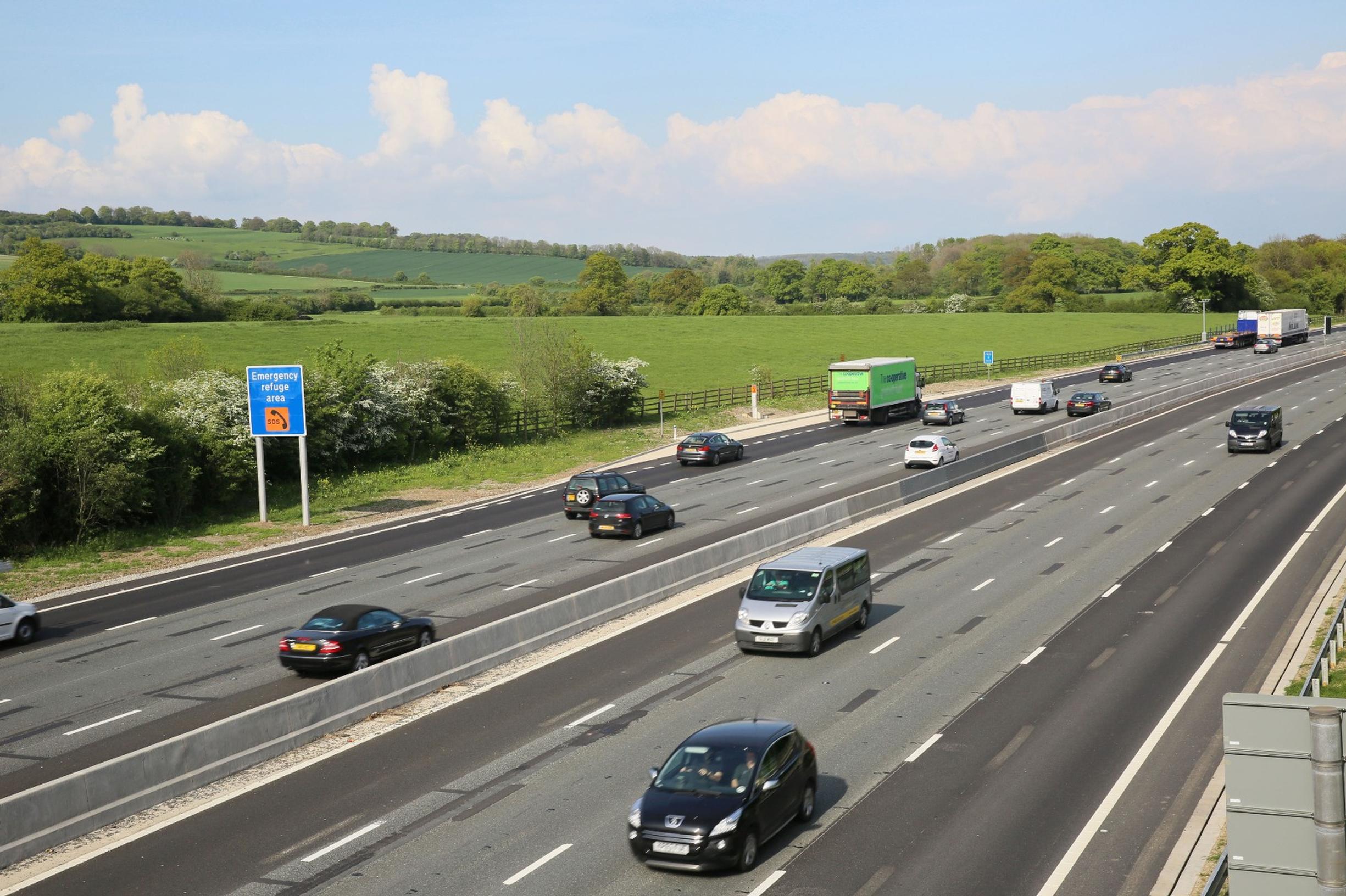 Smart motorways use the hard shoulder as a ‘live’ running lane of traffic