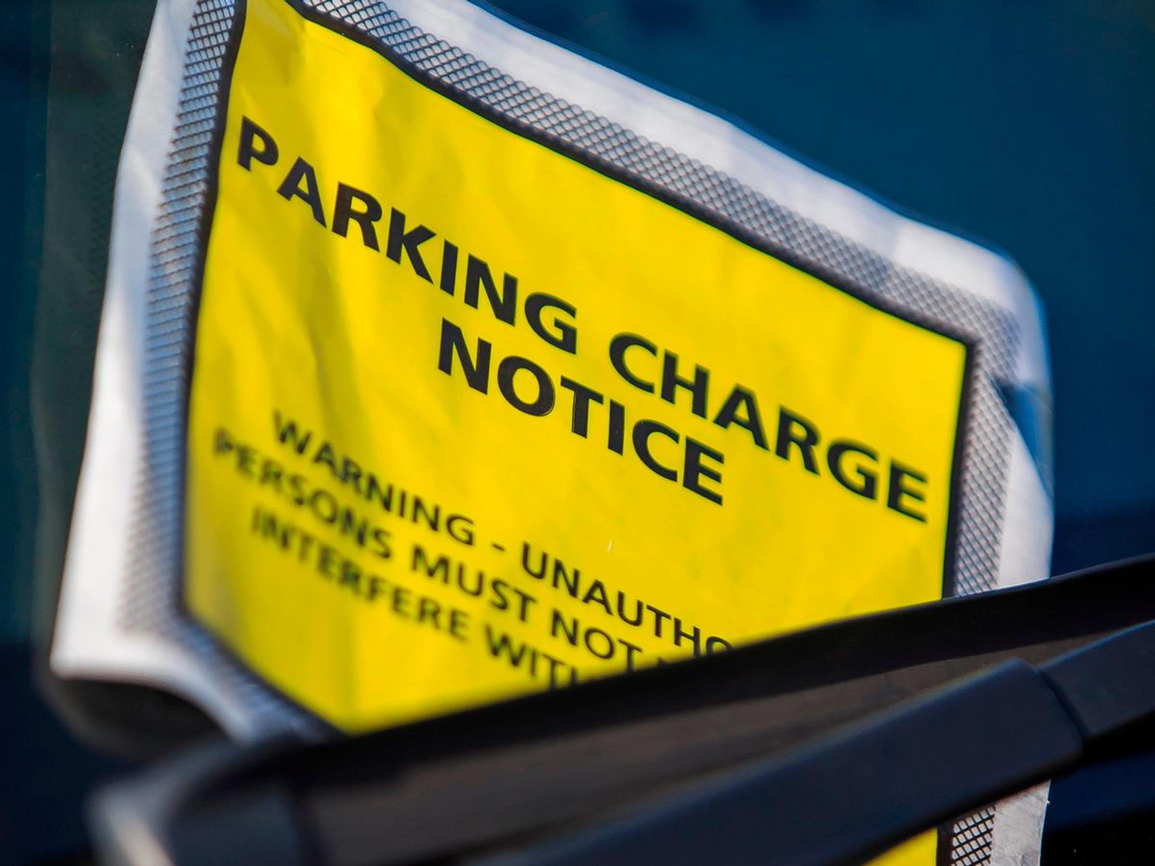 Concern at rising number of private parking notices