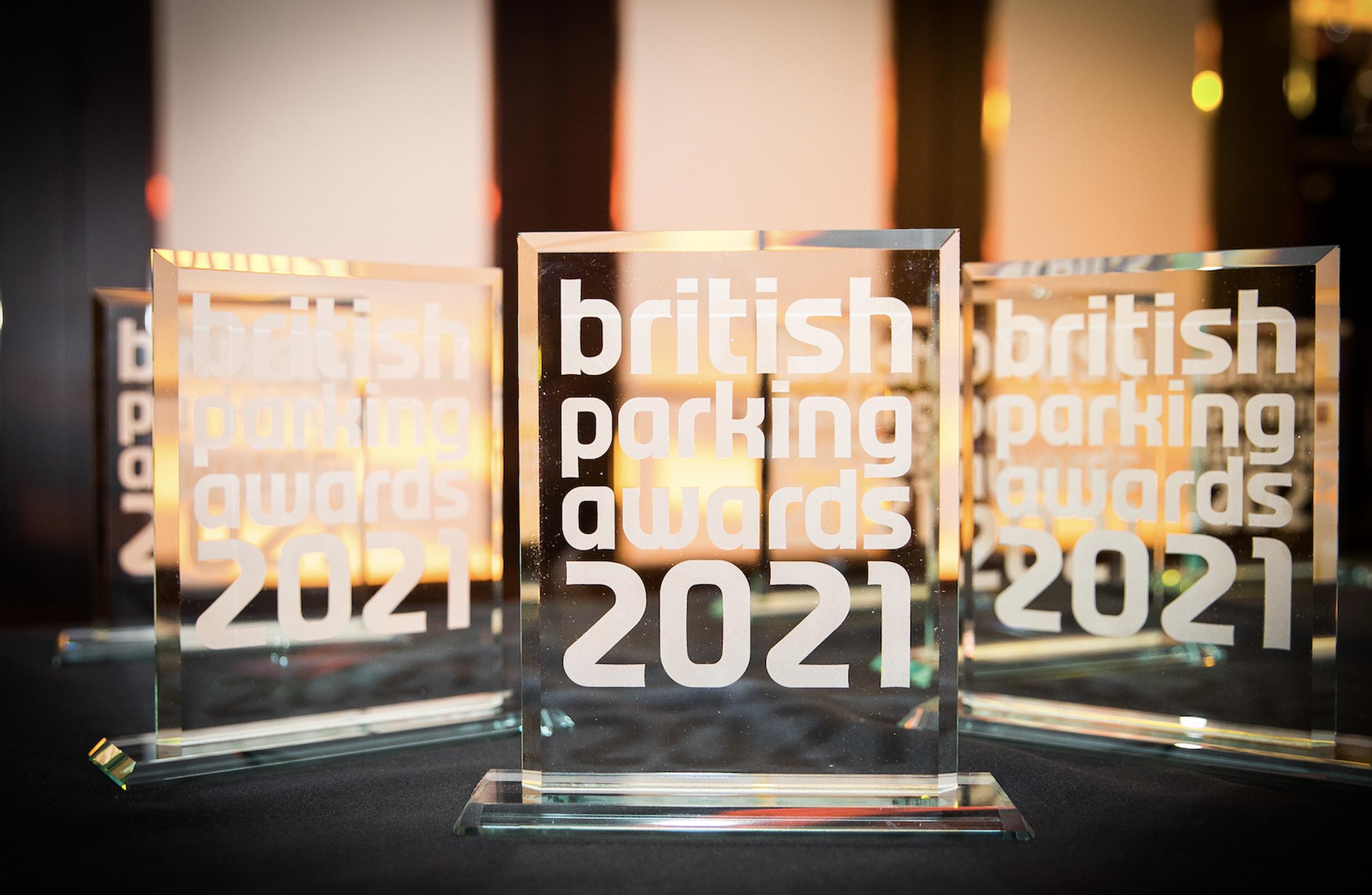 The British Parking Awards 2021 trophy