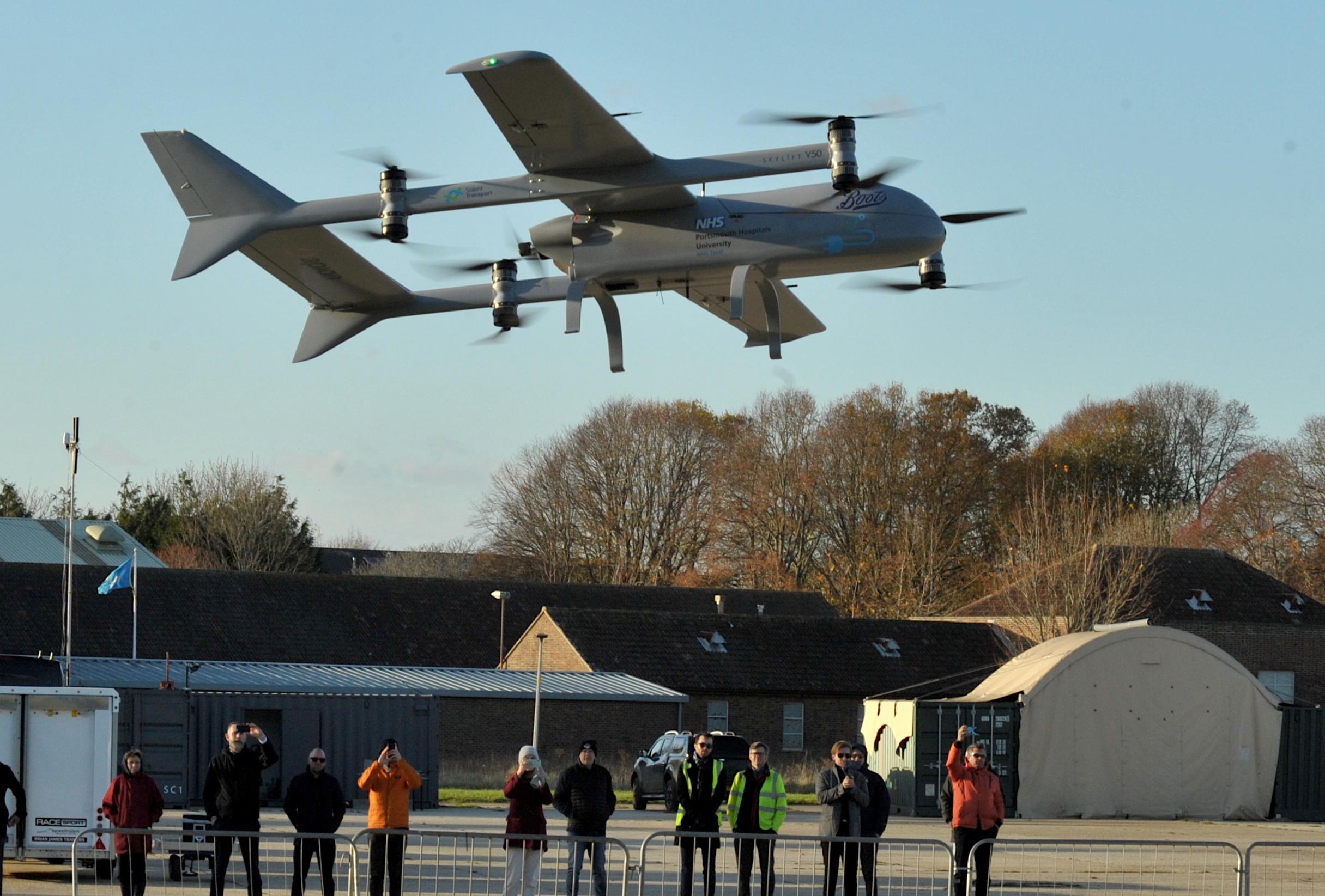 Drones are delivering chemotherapy medicine from West Sussex to the Isle of Wight