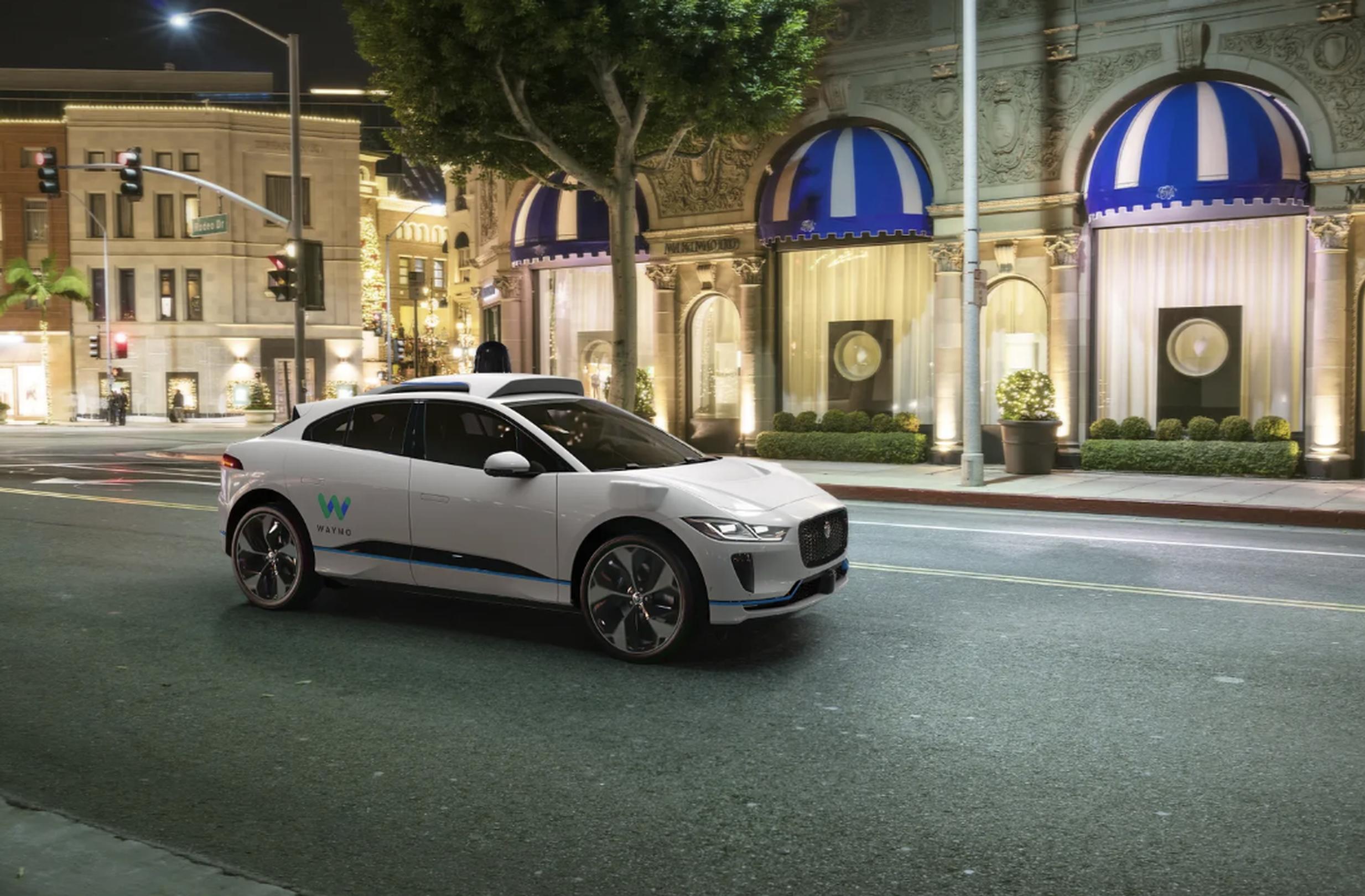 A Jaguar i-Pace being used in AV trials by Waymo