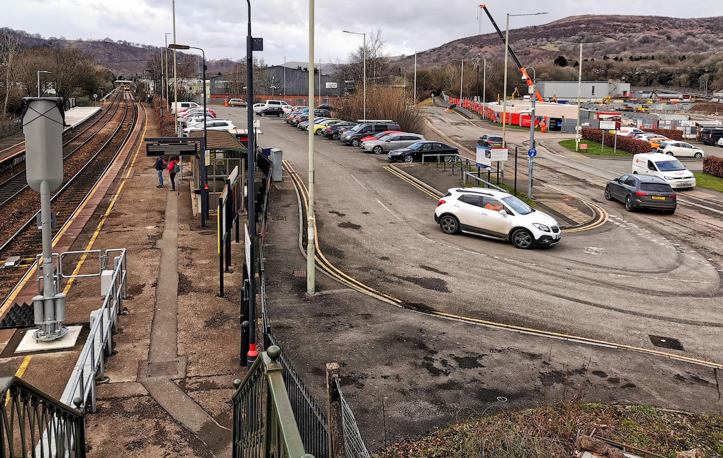 Taff Well`s rail station car park and deposit site