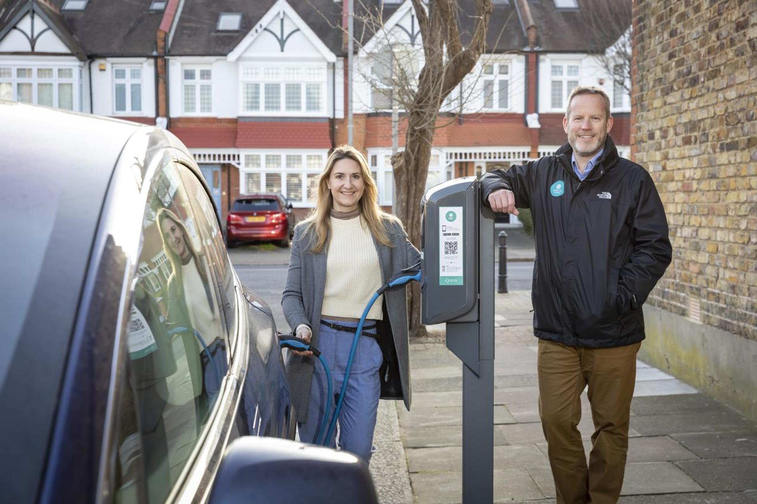 Wandsworth`s Cllr Kim Caddy and Liberty Charge`s Neil Isaacson