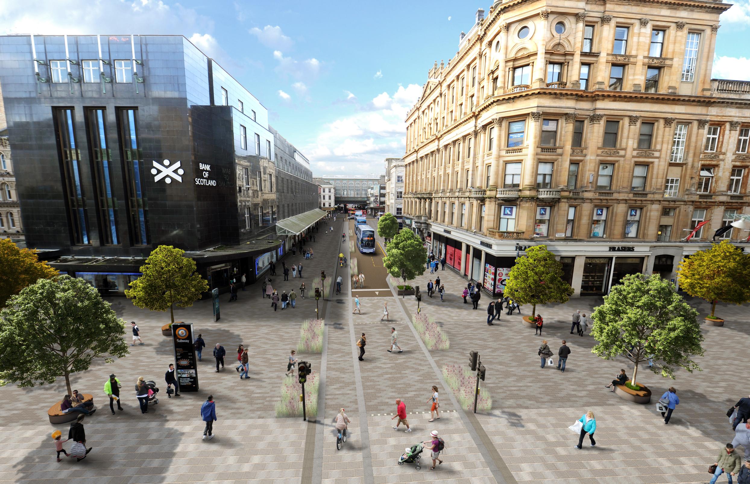 Glasgow`s draft transport strategy also aims to tackle poverty, support economic growth and create more liveable neighbourhoods by boosting public and active modes of transport