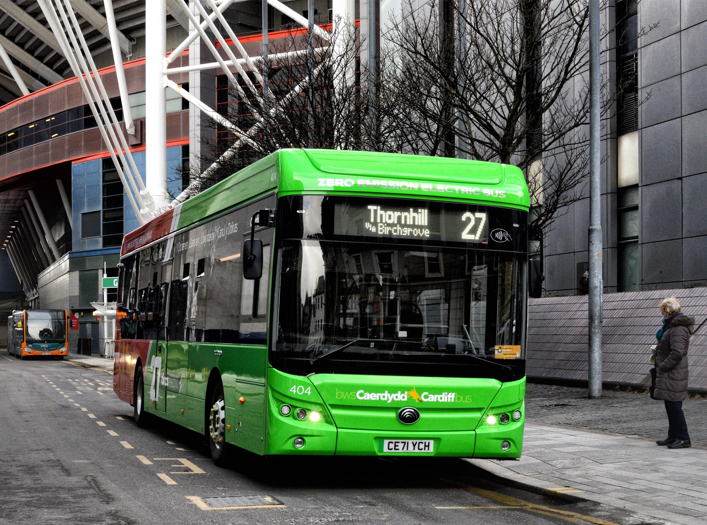 Cardiff Bus has purchased a fleet of electric buses