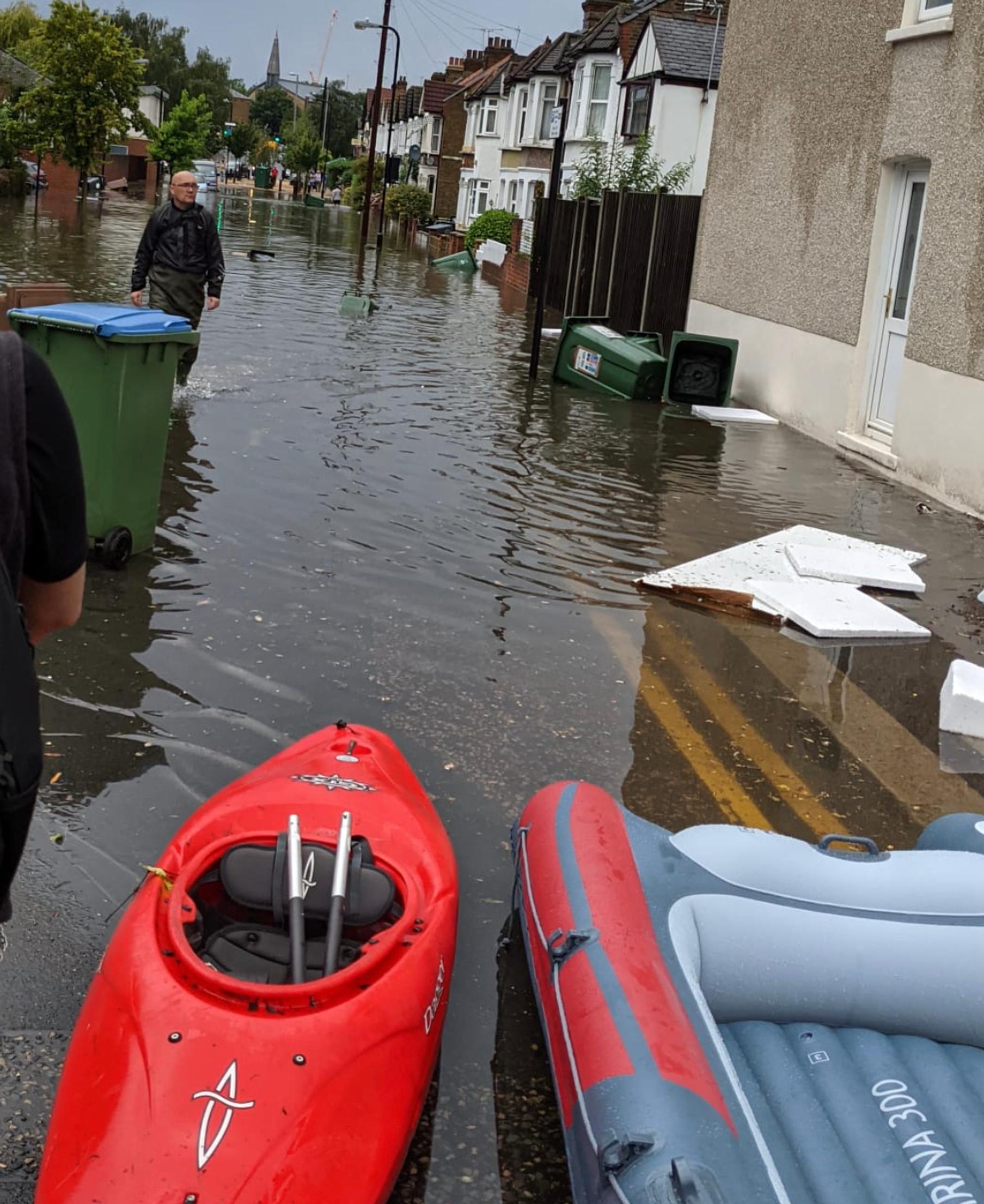 There were flash floods across London in July 2021, with boroughs in the east and north of the capital hit hardest.

IMAGE: Rossi Heudebourck