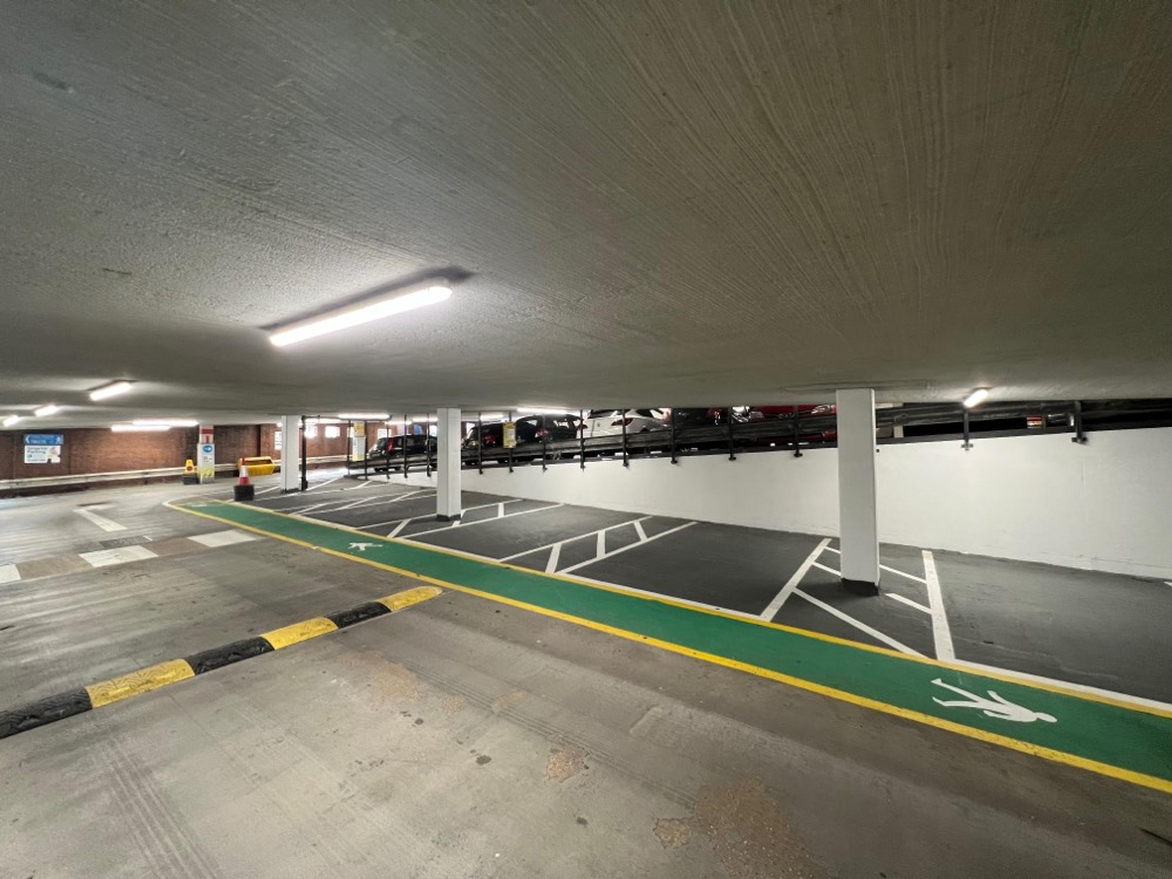 Inside the new look St Mary`s car park