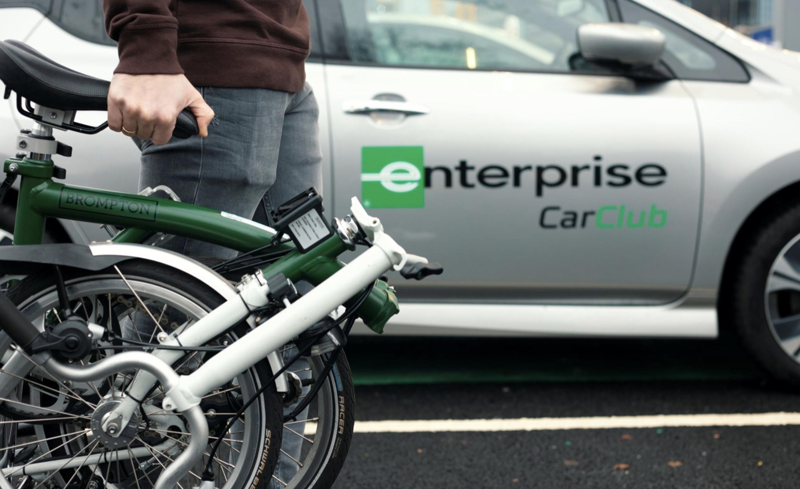 The trial at Imperial College London involved Enterprise Car Club and Brompton Bike Hire
