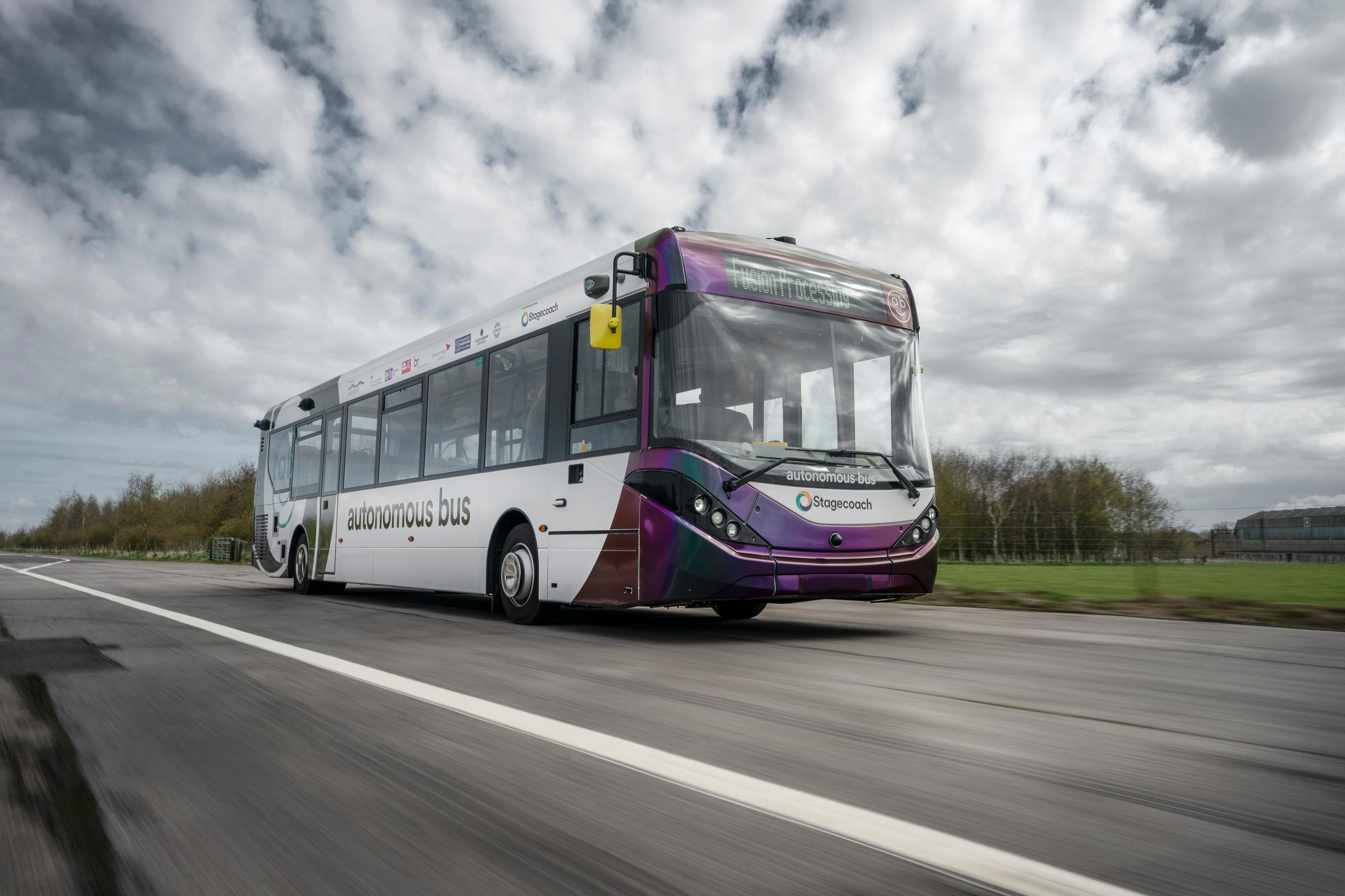 The self-driving buses can carry up to 36 passengers