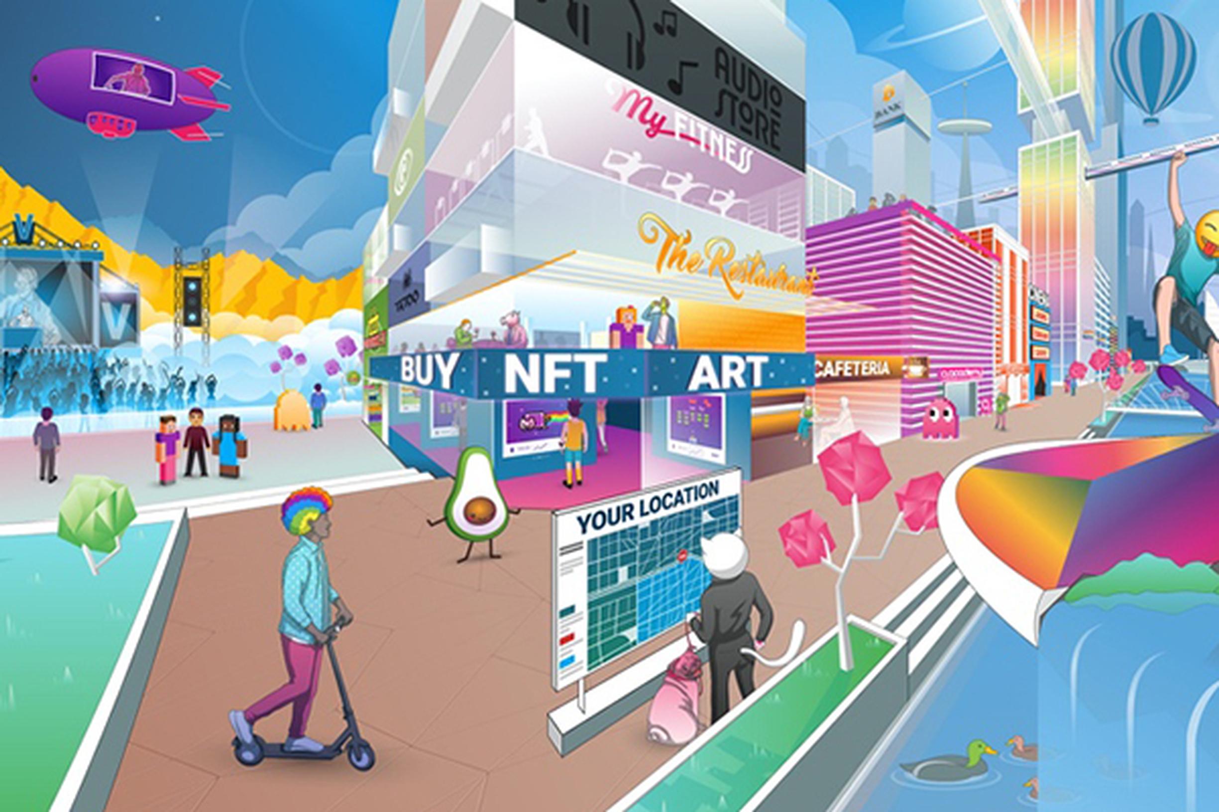The metaverse High Street is in demand and this is what is may look like (Image: Vista/Georgie Barrat)