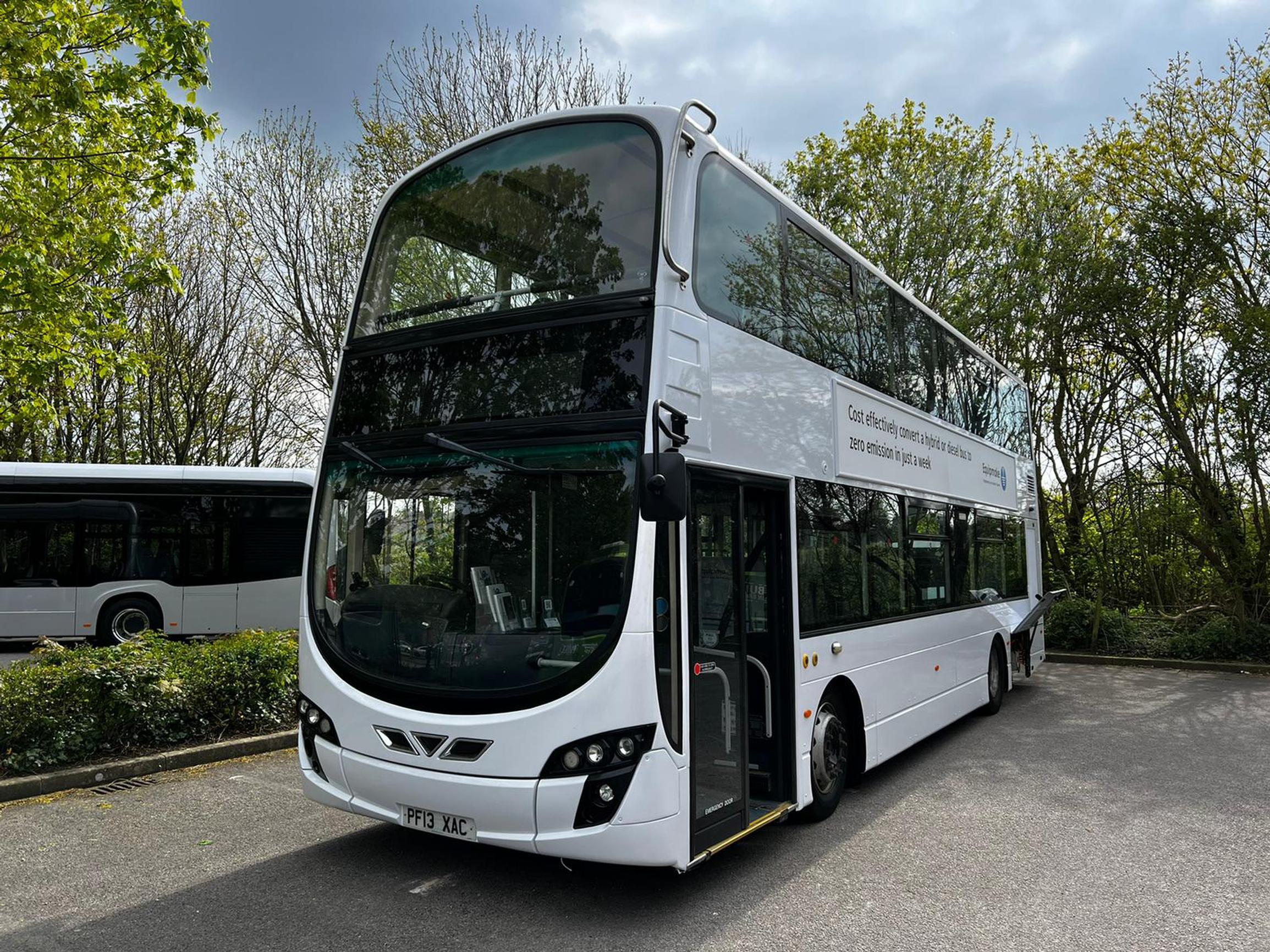 Equipmake showcases double decker bus repower technology at ALBUM