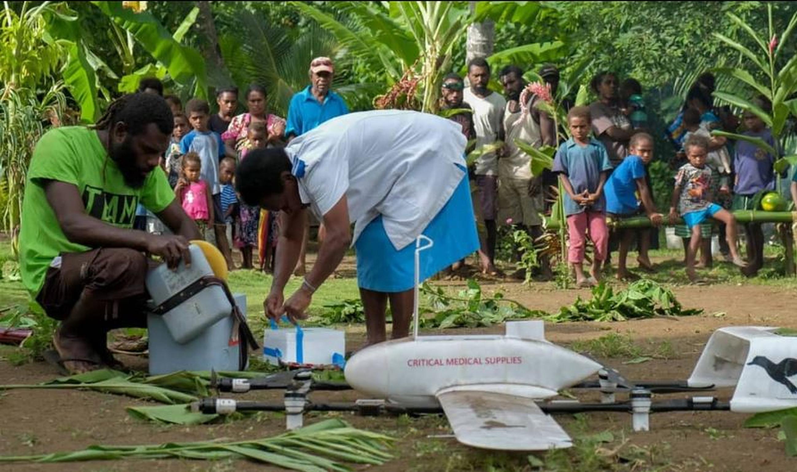 Delivering vaccines in Vanuatu