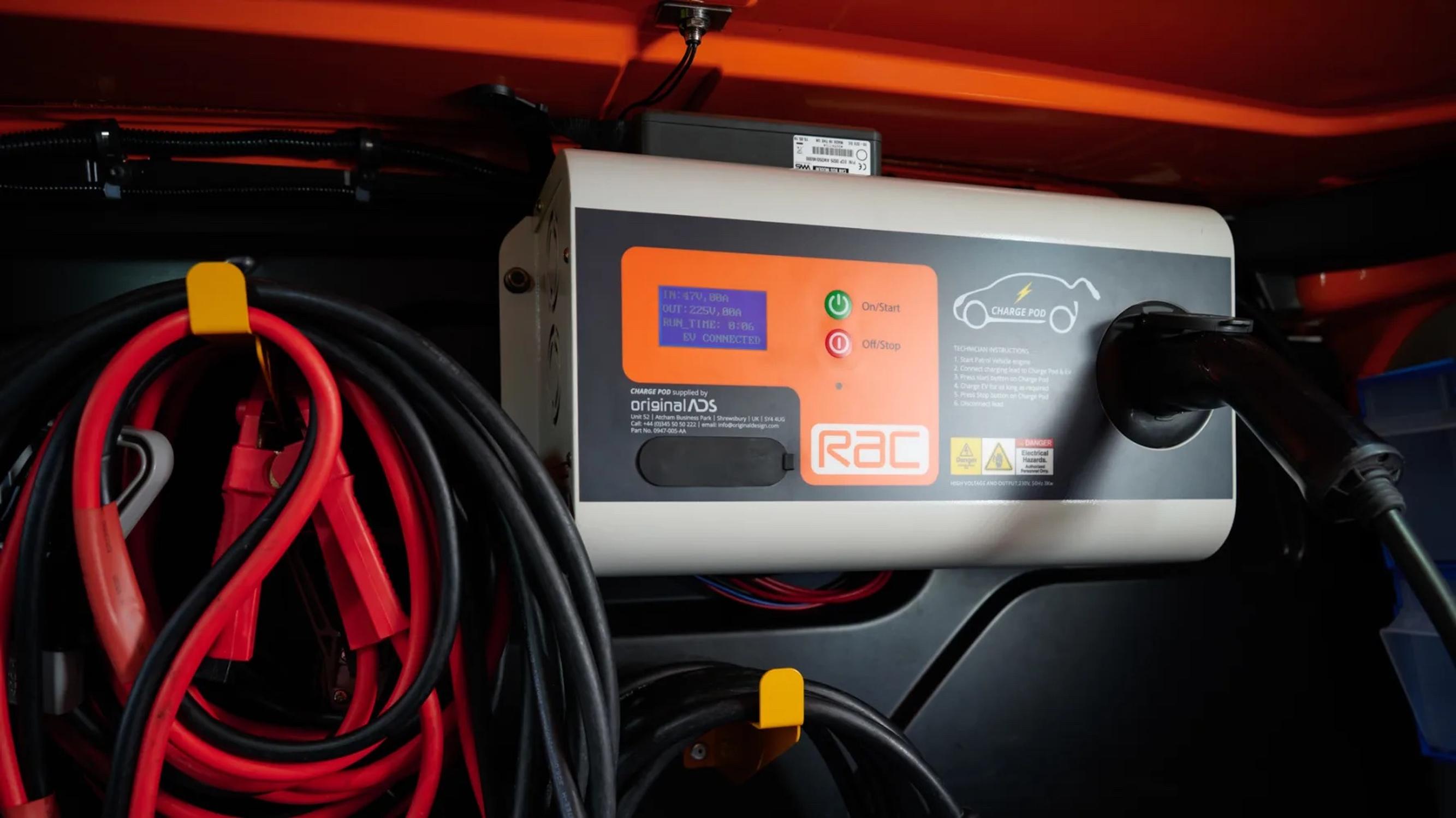RAC rolls out faster emergency EV chargers to patrol vans