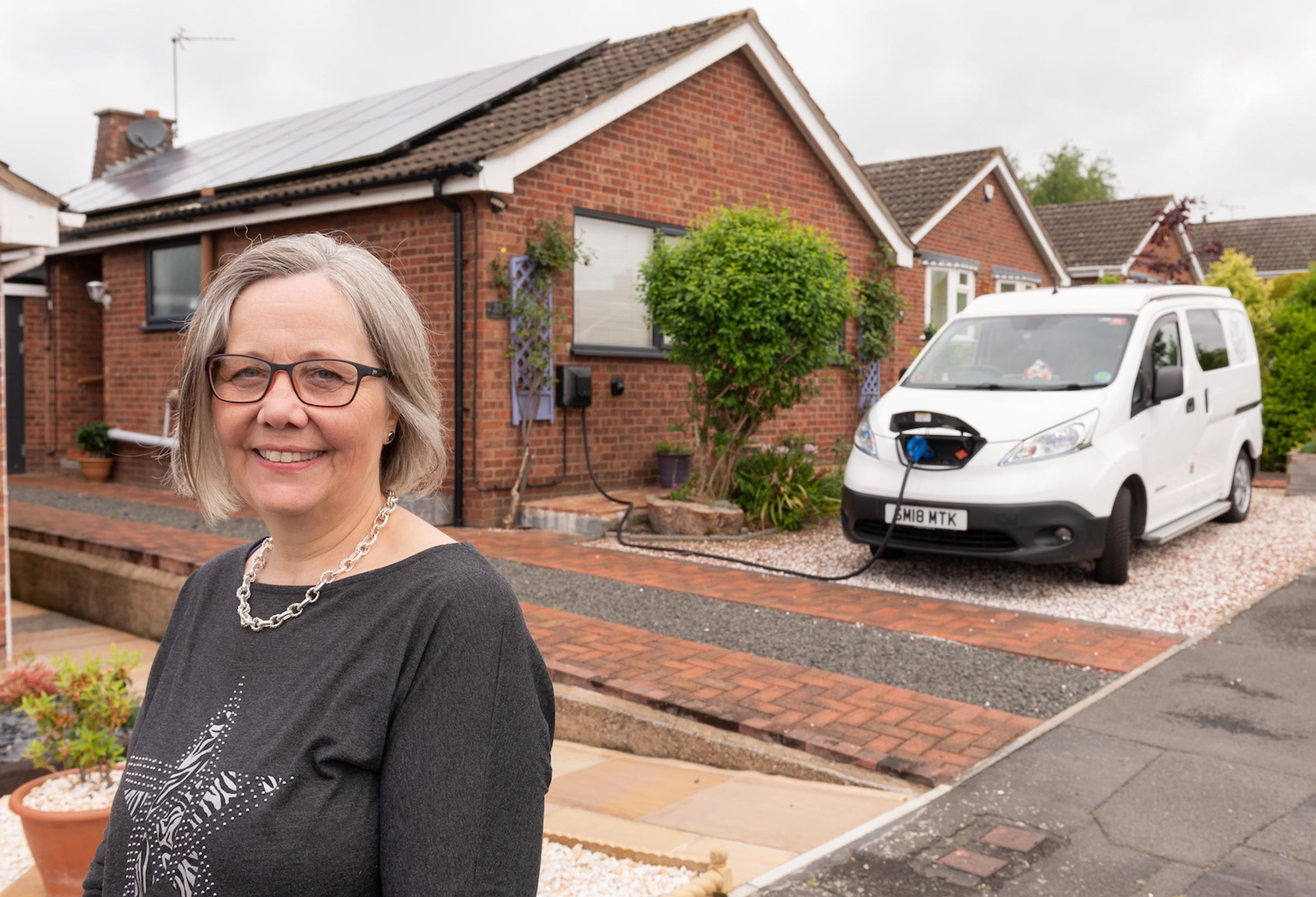 Marie Hubbard took part in Electric Nation, using her Nissan e-NV200 campervan in the project