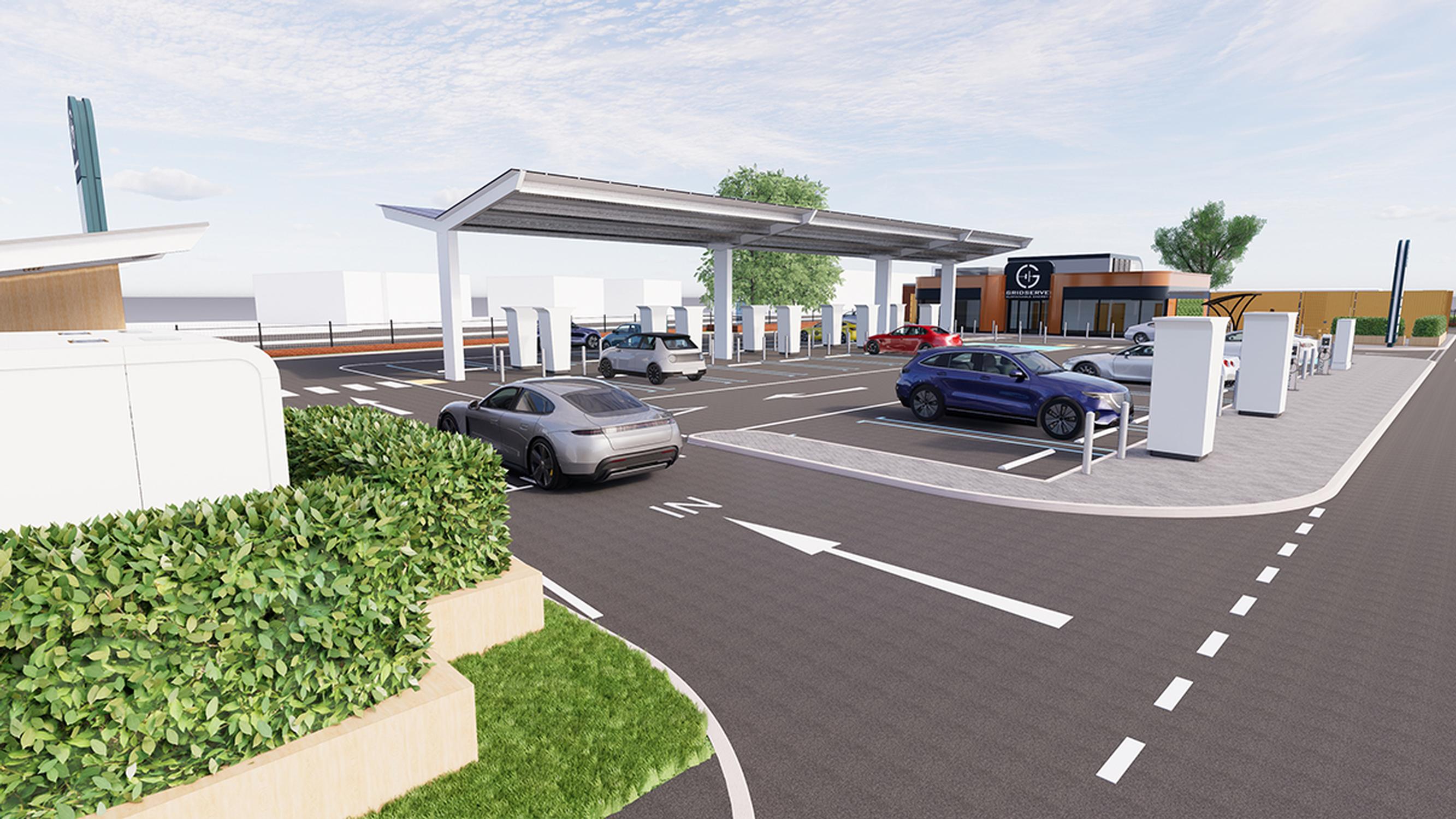 The Gridserve concept for the Liverpool Electric Forecourt