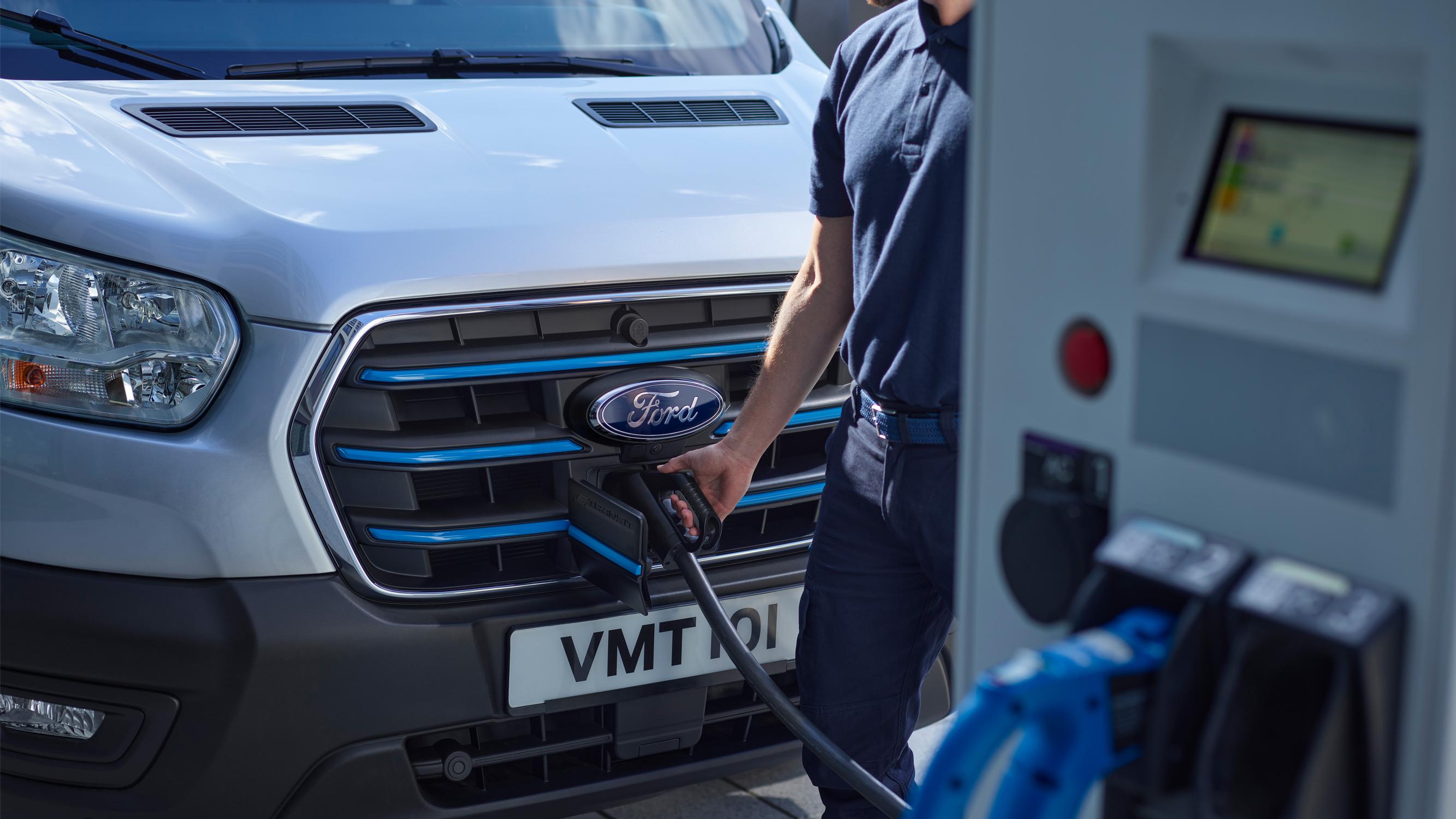 Charging a Ford E-Transit