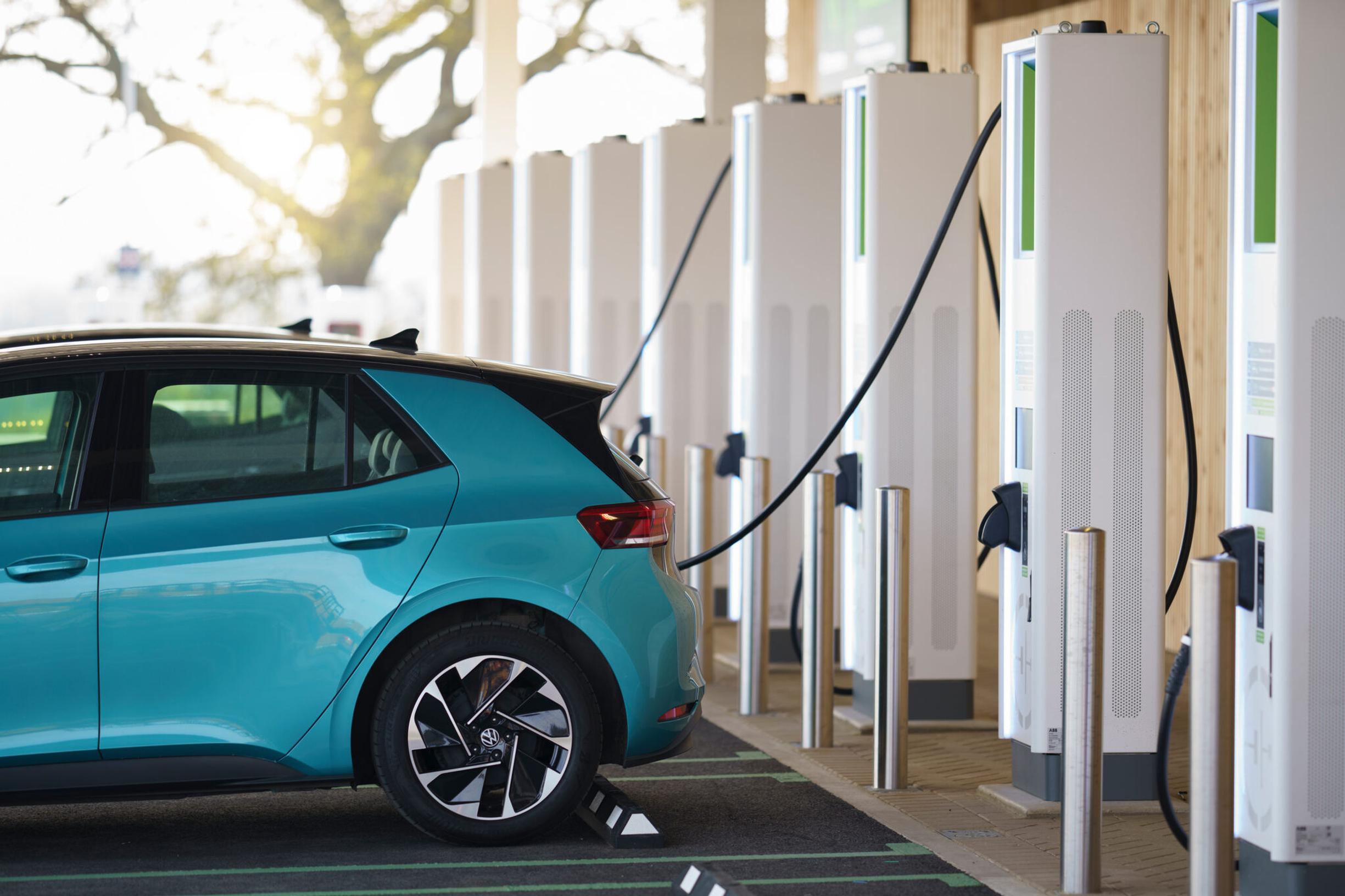 Chargers at the Electric Forecourt Norwich