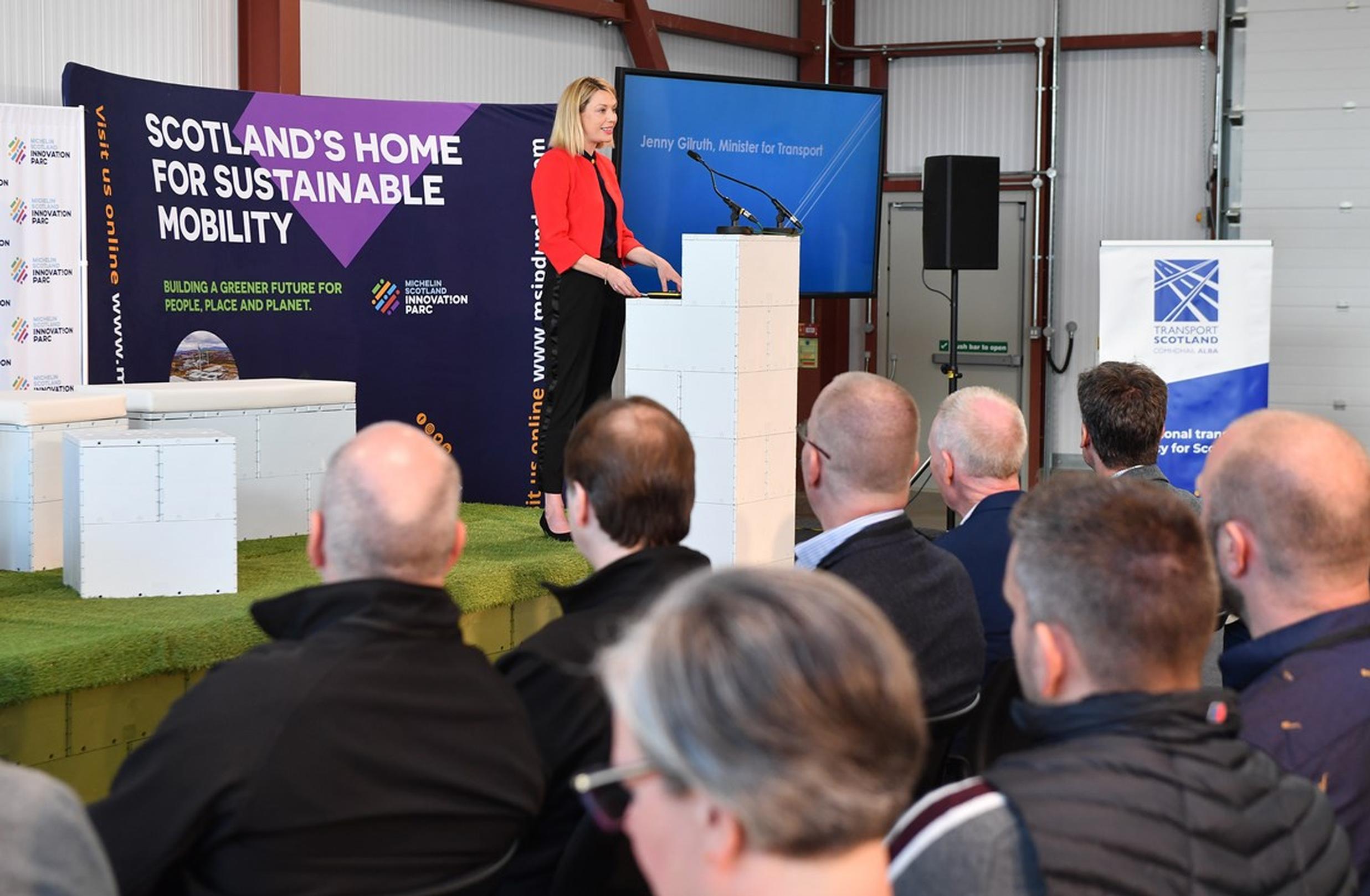 Scottish Government transport minister Jenny Gilruth at the Scottish Zero Emission Mobility Manufacturing Conference