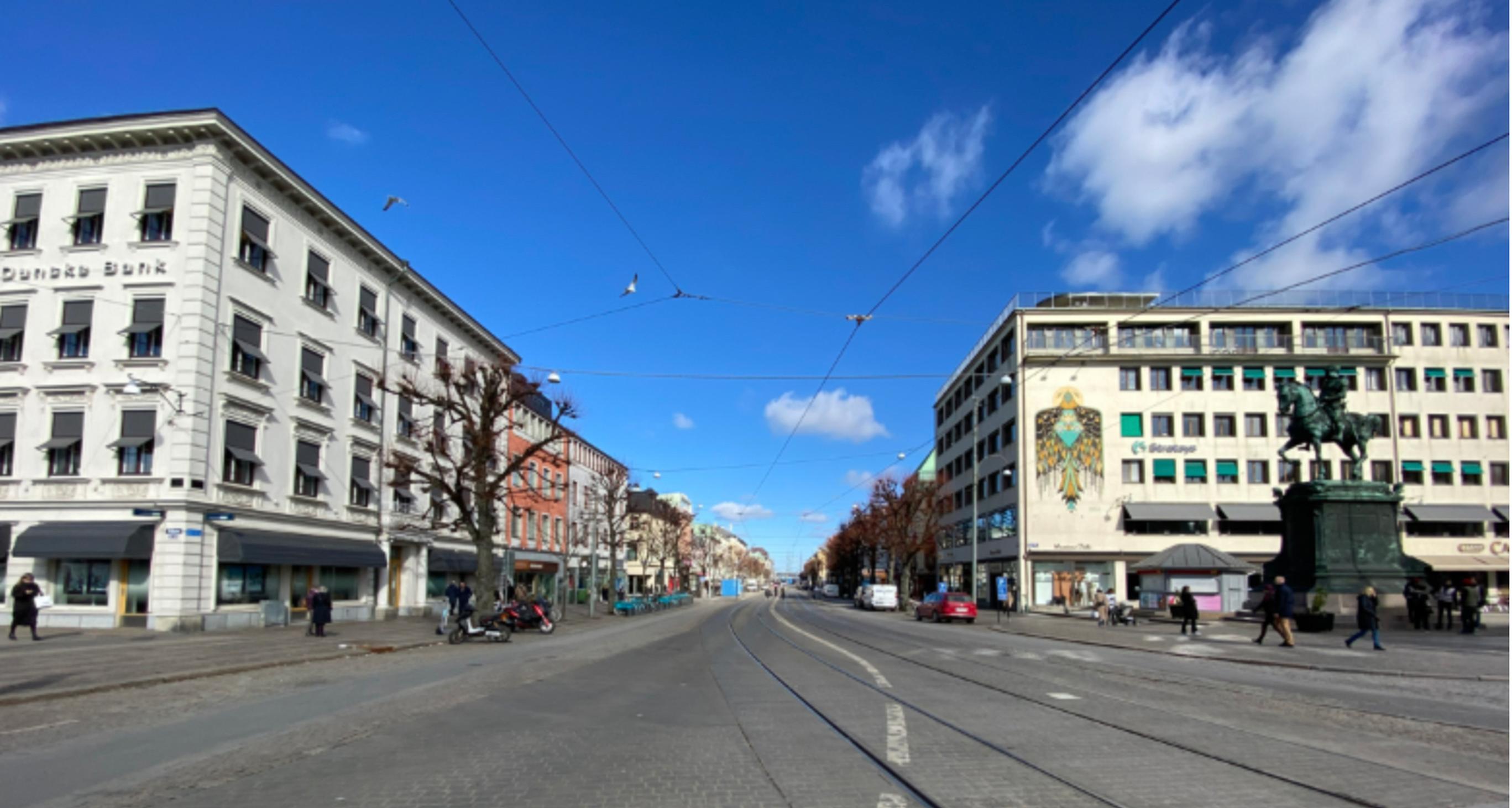 Gothenburg is largely traffic free city experience populated with good walking, cycling and public transport offers and with very little traffic