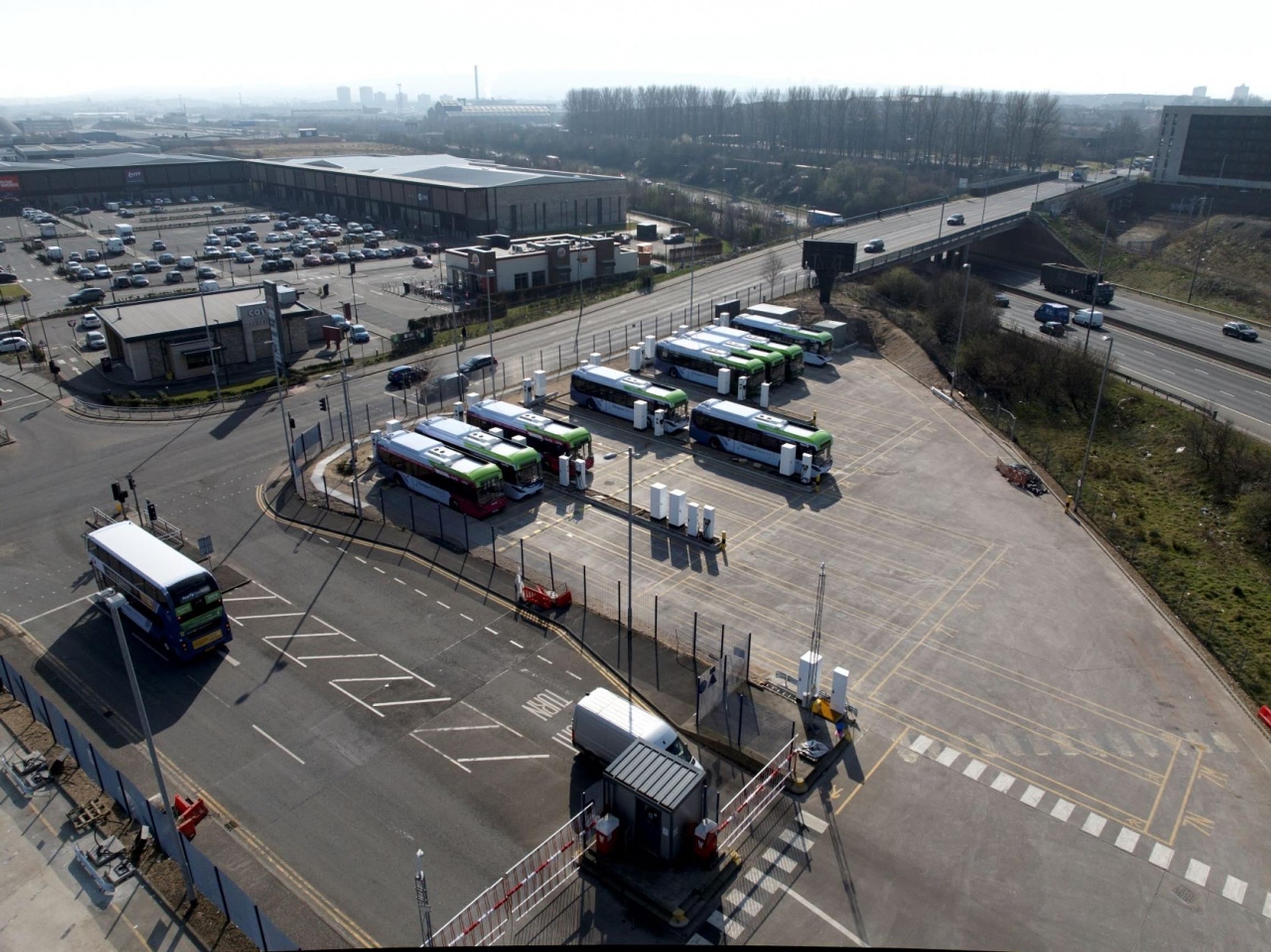 The Caledonia bus depot