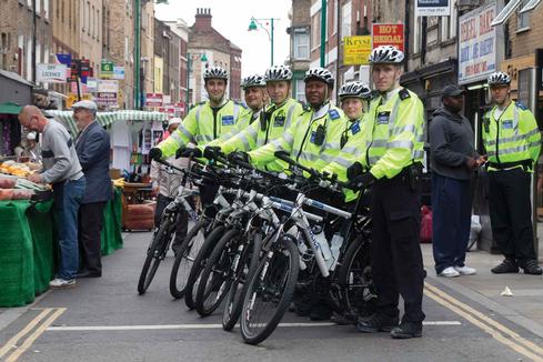 Pedal patrols hit streets of London
