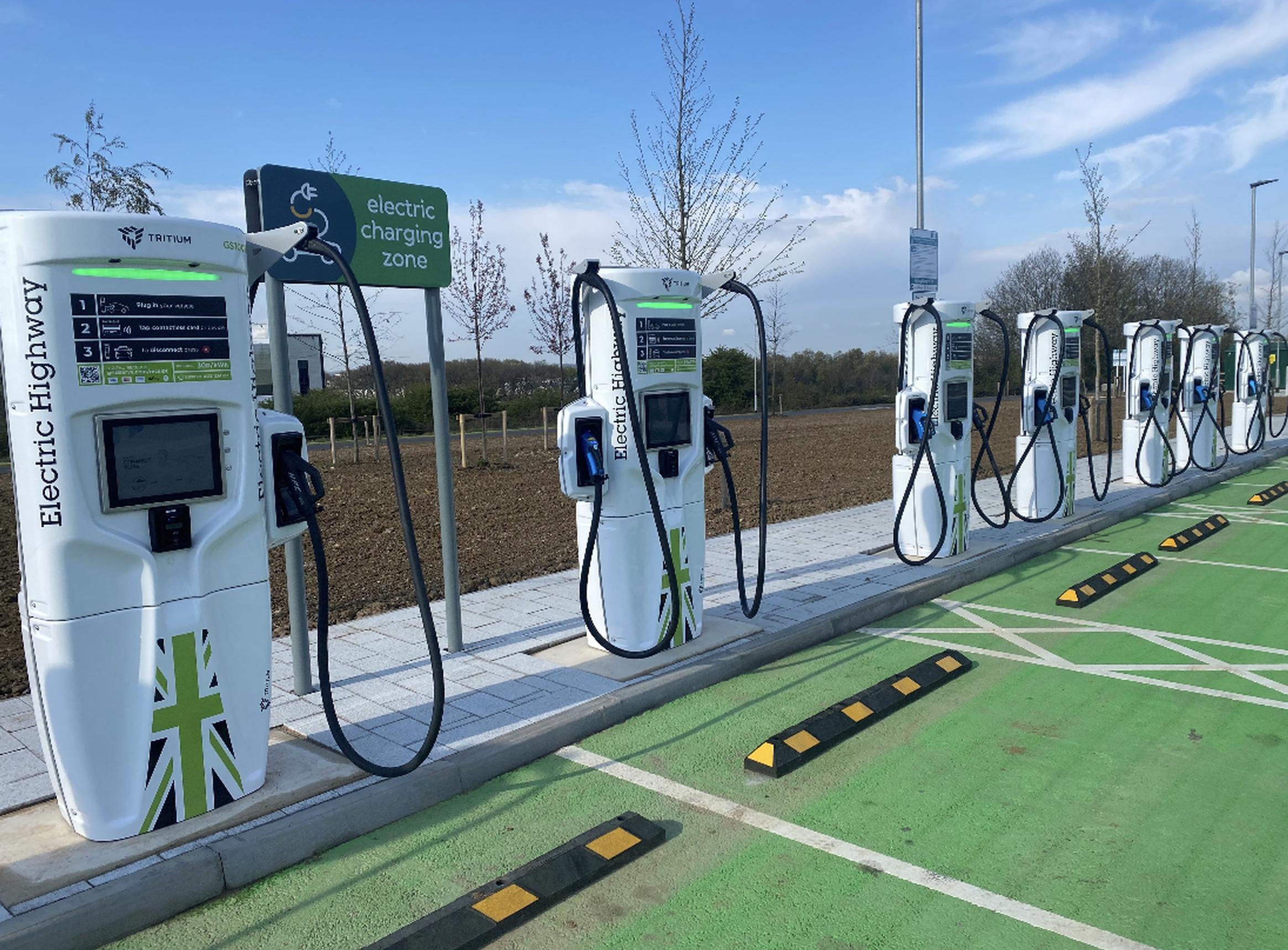 England’s most popular public EV charging locations