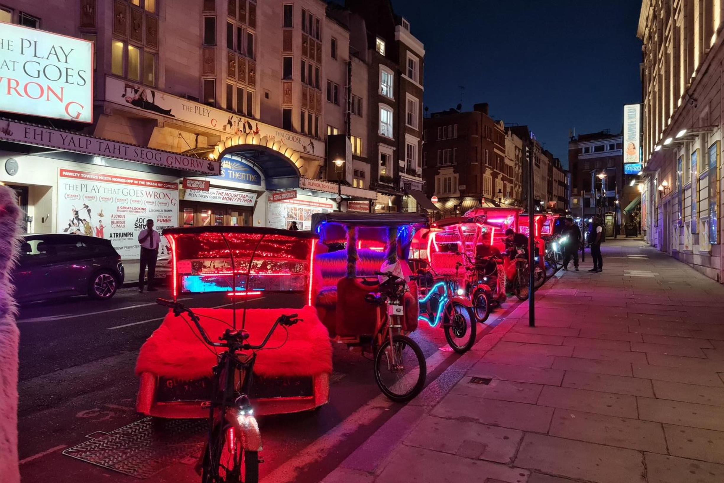 Pedicabs in the West End