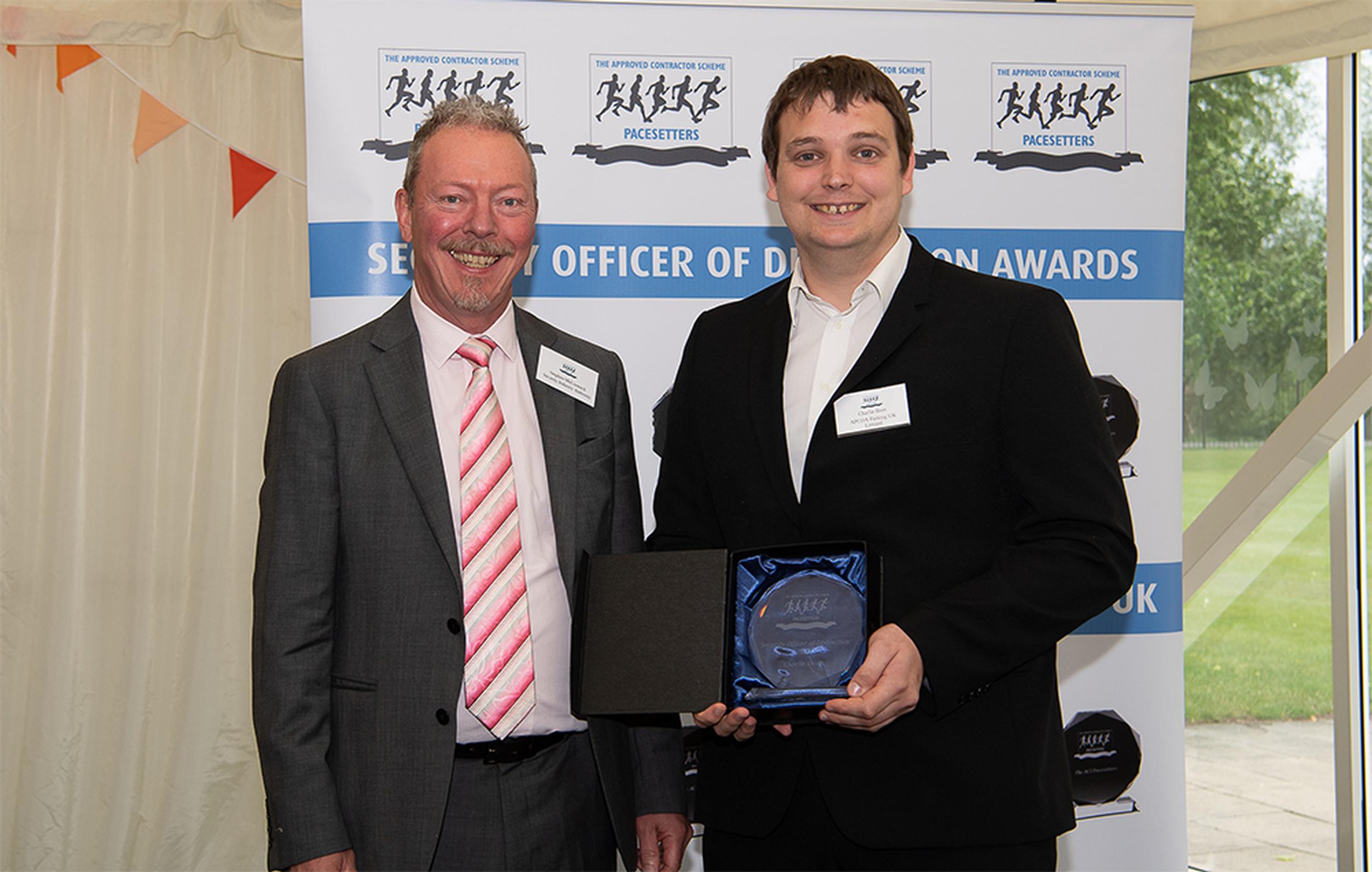 Charlie Brett receives his ACS award