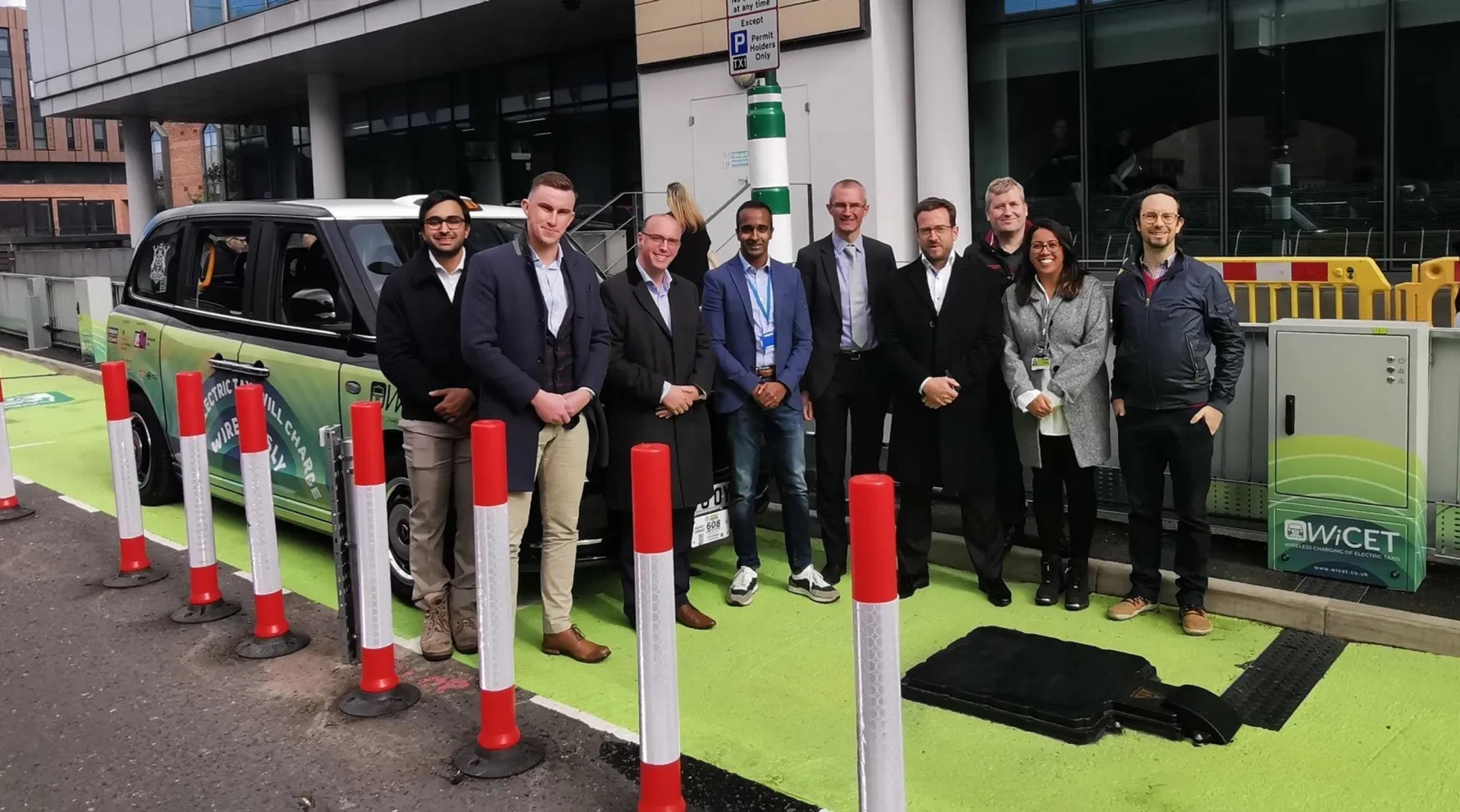 Nottingham’s wireless charging electric taxi trial goes live
