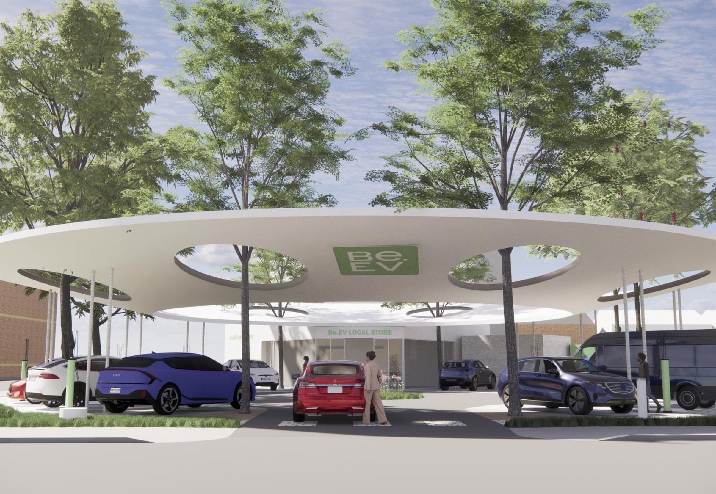 A Be.Ev hub concept design