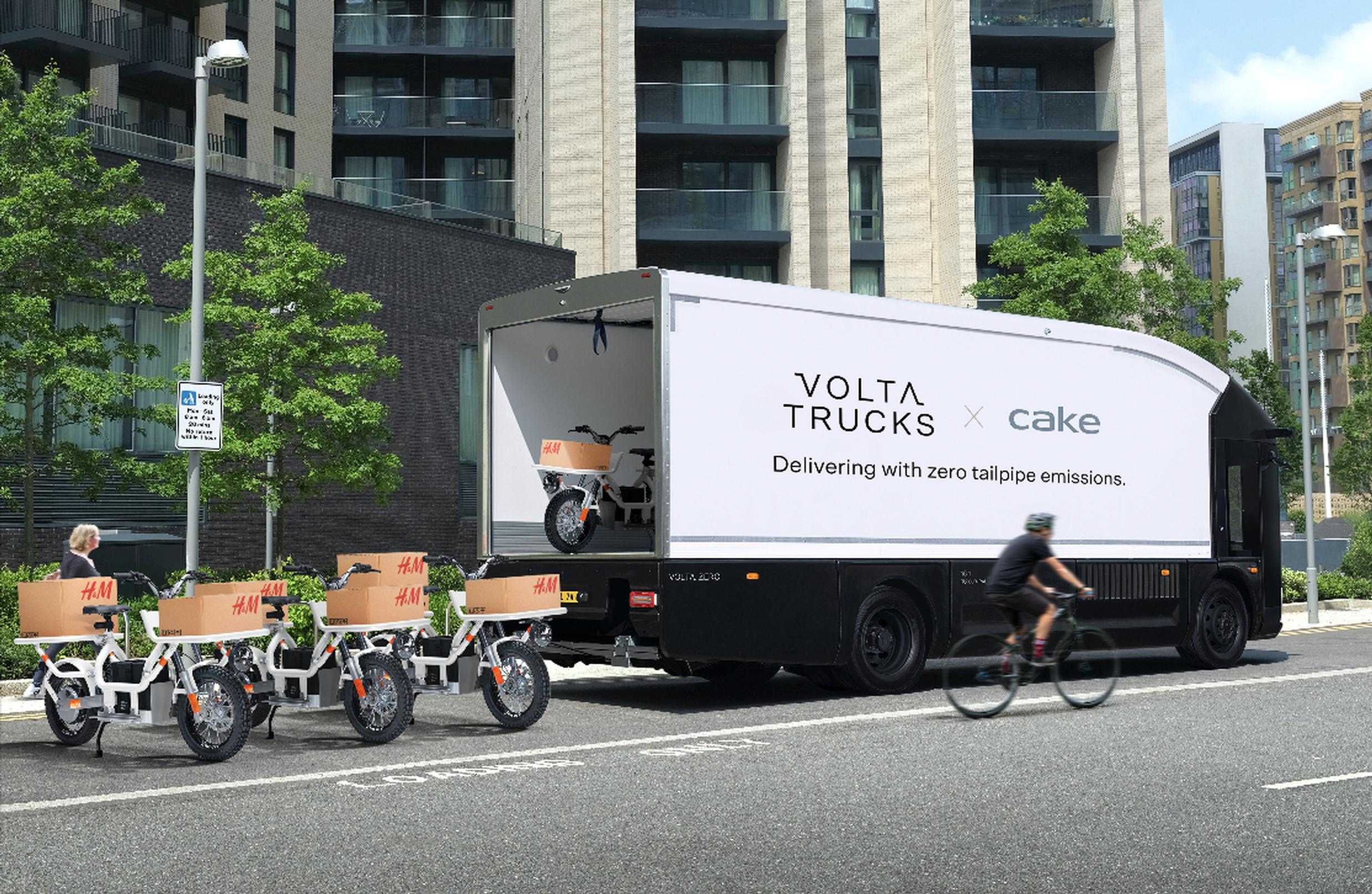 The Volta Trucks and Cake last-mile concept