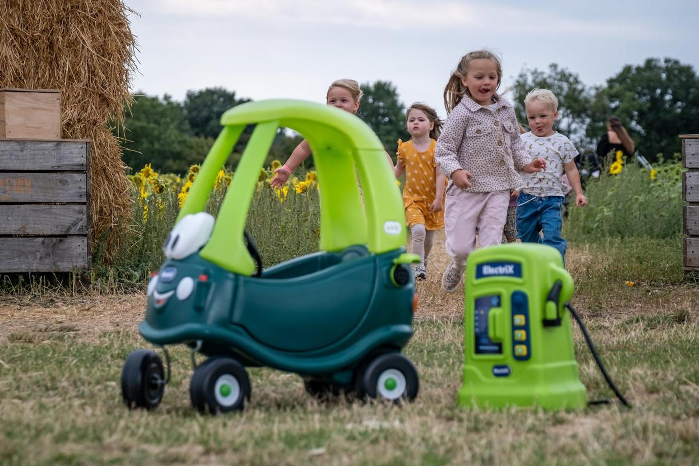 V= General Insurance and ElectriX joined forces with toy car manufacturer Little Tikes to give the iconic Cozy Coupe toy car a one-off electric makeover