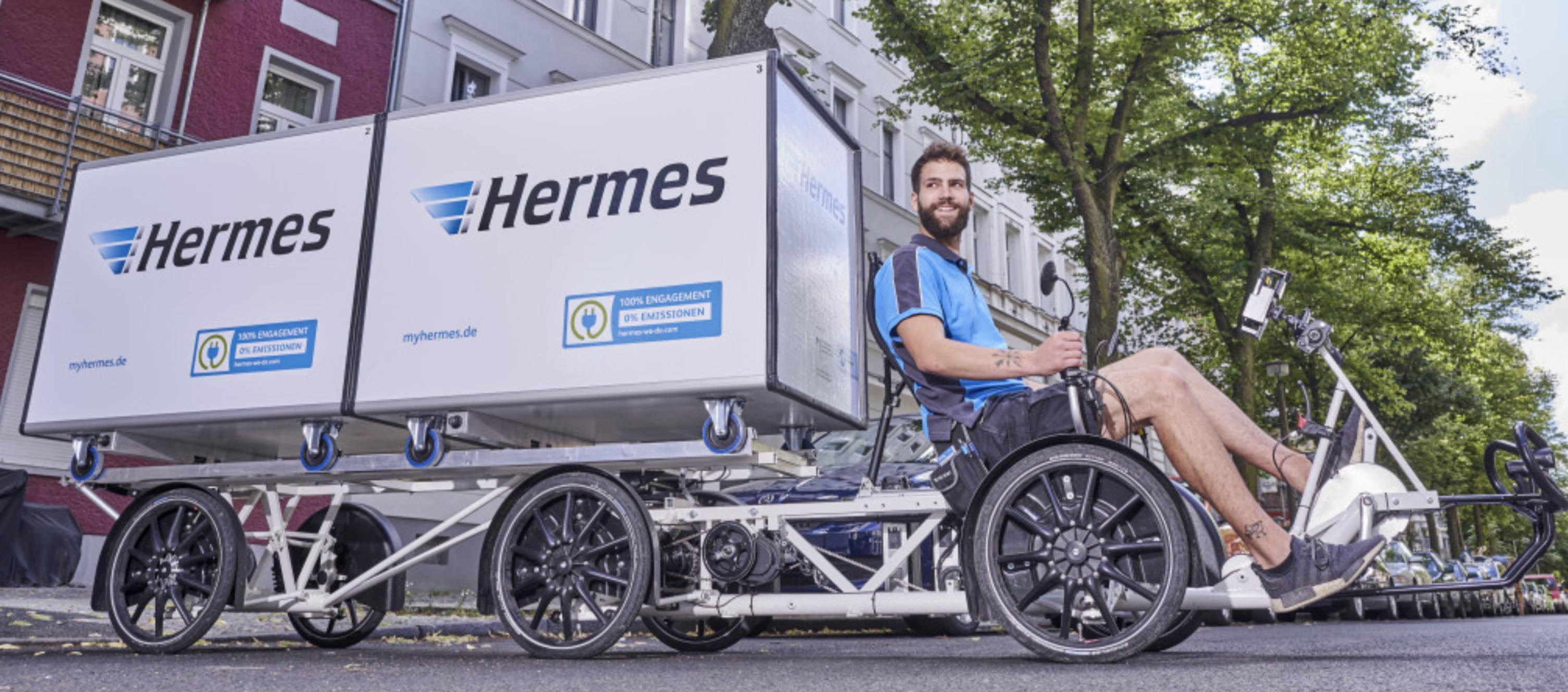 A cargo bike trial in Berlin by Hermes: photo Hermes