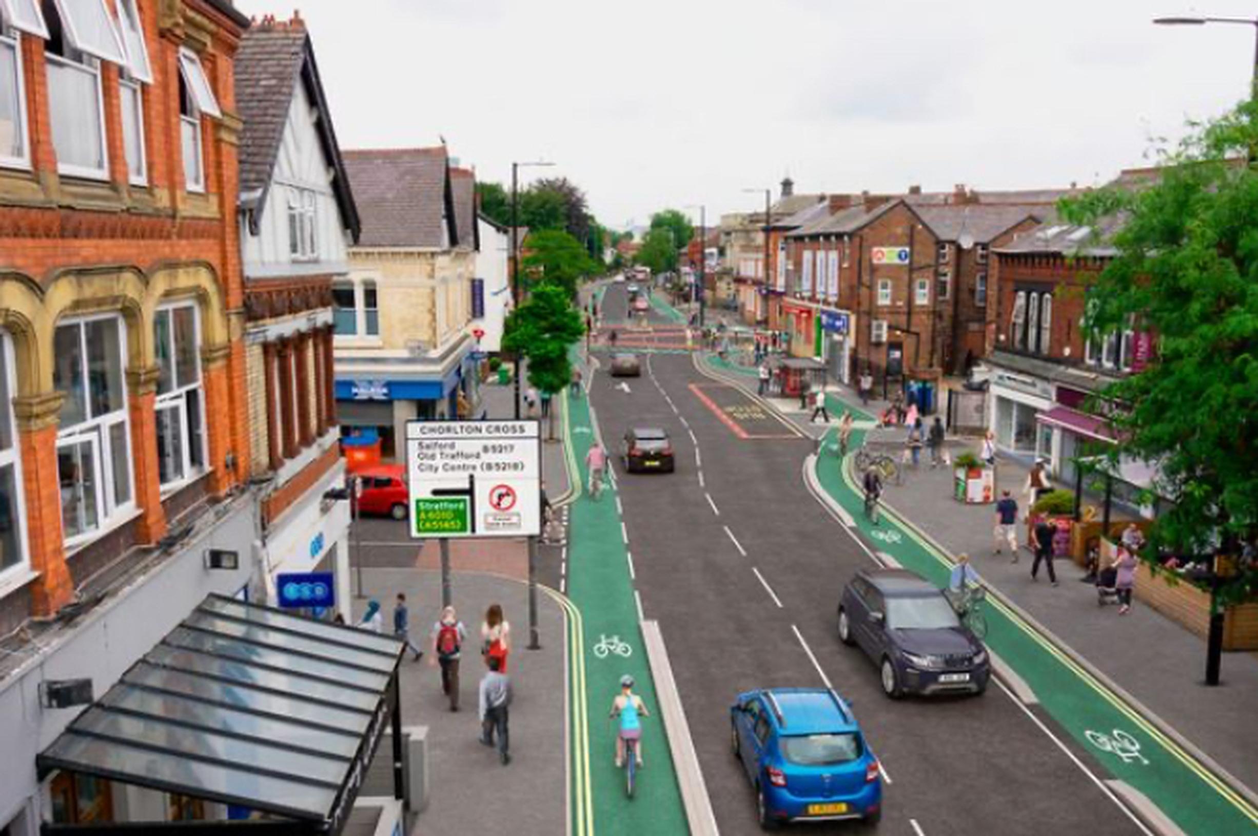The Chorlton Cycleway is a continuous 5km cycle route that will connect Chorlton with Manchester City Centre
